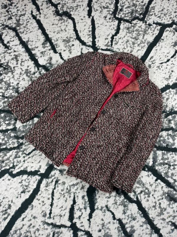 Etro Etro coat jacket burgundy purple 44 L wool Size L / US 10 / IT 46 - 2 Thumbnail