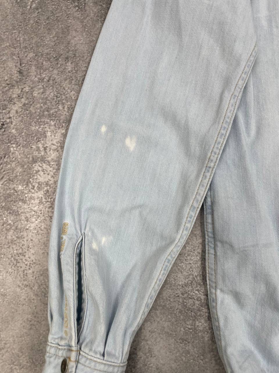 Diesel Diesel Men Denim Shirt Light Blue Snap Button Western Style Size US M / EU 48-50 / 2 - 11 Thumbnail
