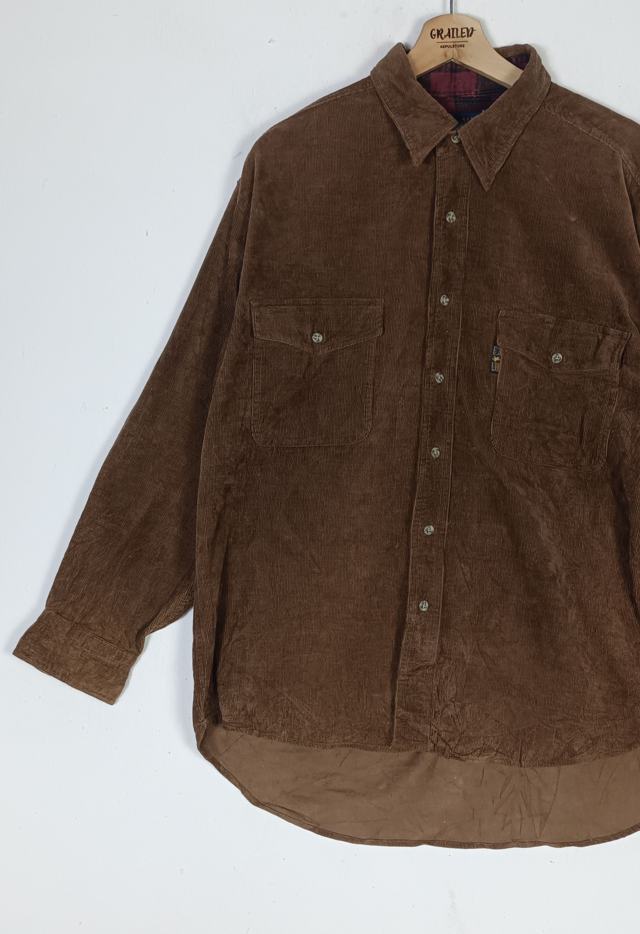 Polo Ralph Lauren × Vintage Polo Royal Club Country Corduroy Button Up Size US L / EU 52-54 / 3 - 6 Thumbnail