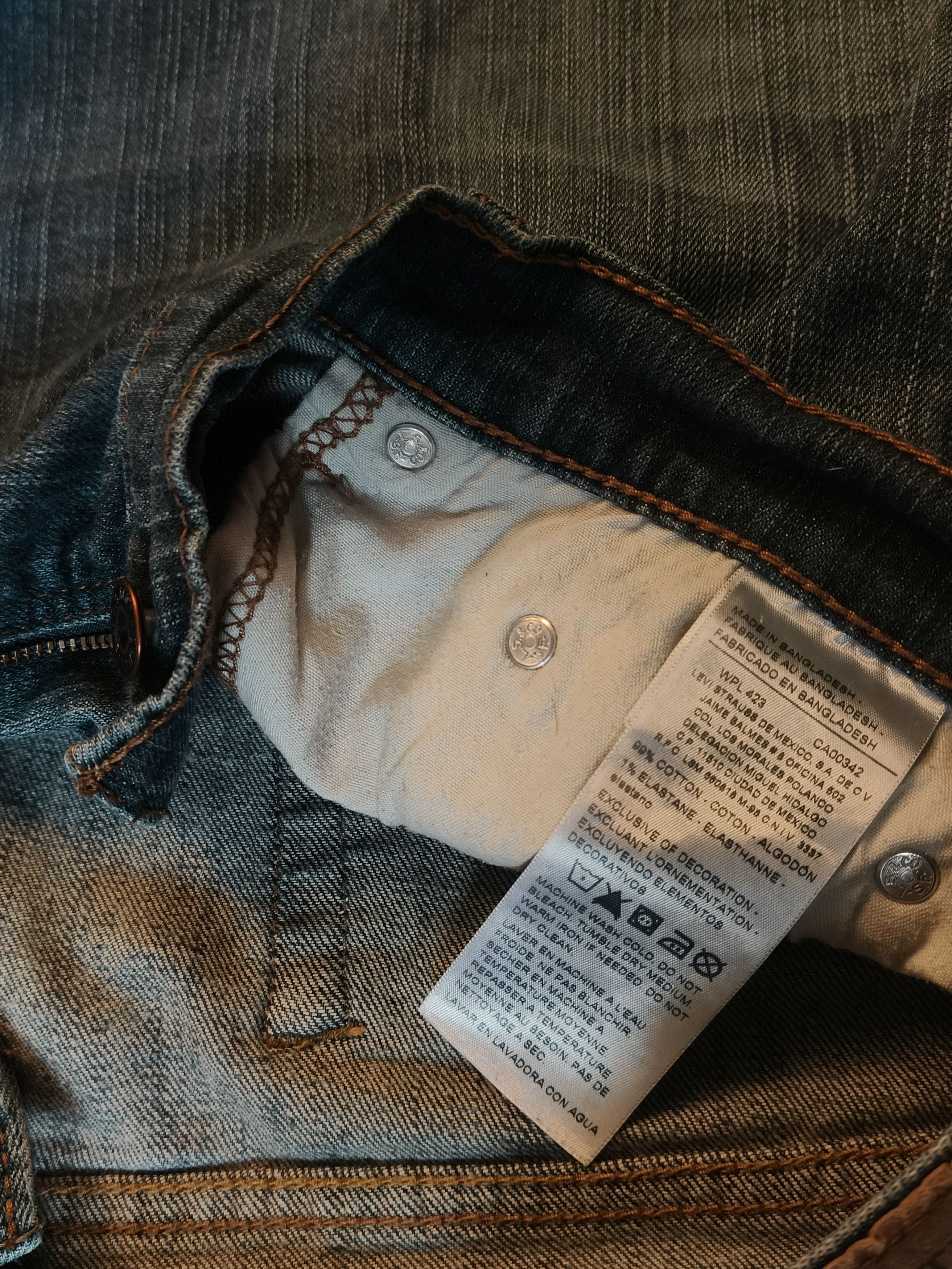 Levi's Levi's Signature Straight Fit Droit Faded Washed Jeans Size US 38 / EU 54 - 5 Thumbnail