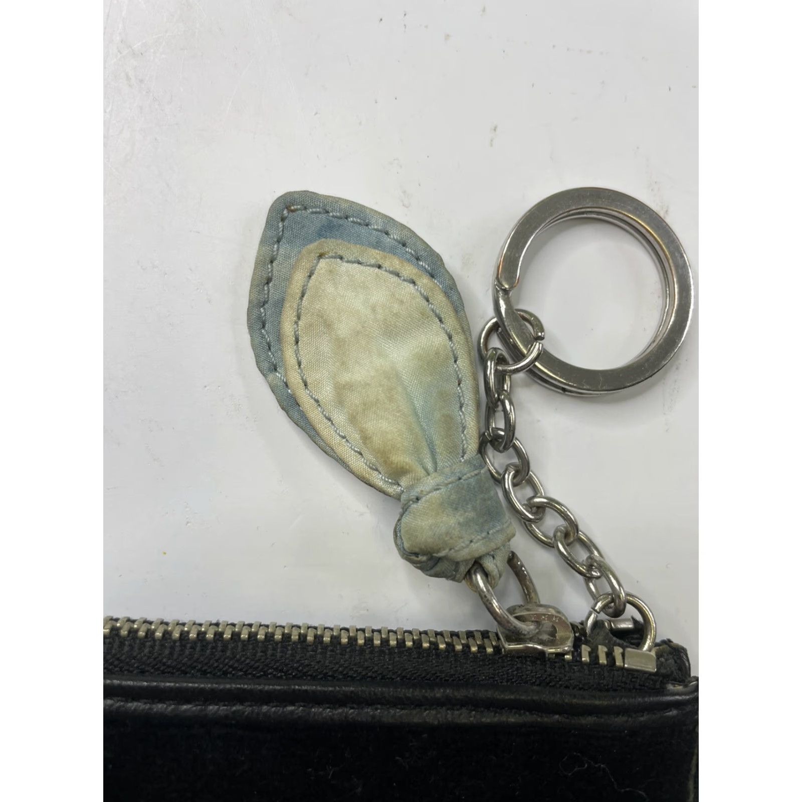 Juicy Couture VINTAGE Juicy Couture Wallet Wristlet Black Floral Leather Suede Zipper Logo Women S Small Size ONE SIZE - 3 Thumbnail