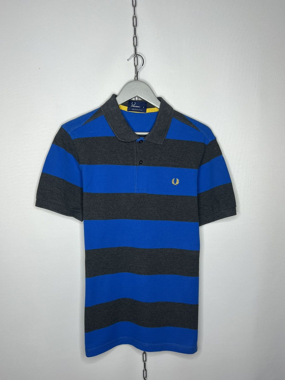 Other Vintage Fred Perry Striped Polo Shirt Short Sleeve Size US M / EU 48-50 / 2 - 1 Thumbnail