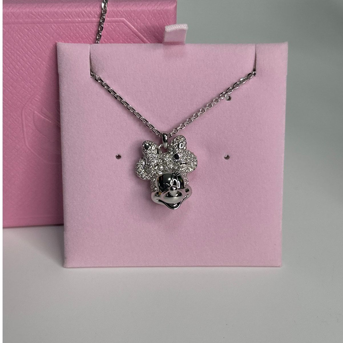 Swarovski Swarovski Disney Minnie Mouse Crystal Pendant Necklace Size ONE SIZE - 8 Thumbnail