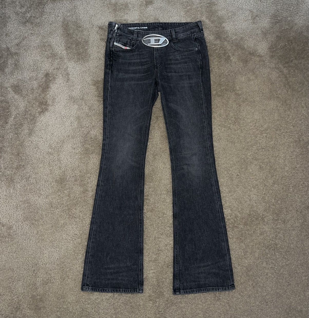 Diesel Diesel D- ebbey Bootcut Metal D Buckle Jeans Size 30" / US 8 / IT 44 - 4 Thumbnail