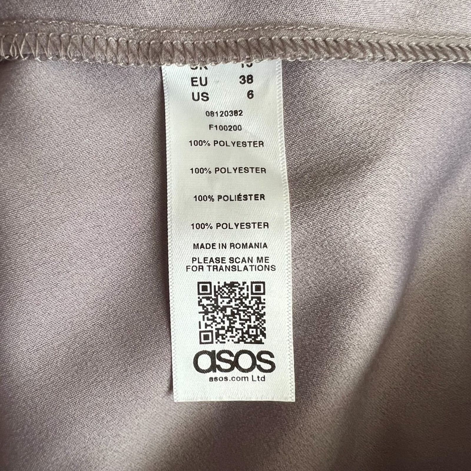 Asos Asos Gray Knee Length Dress, US6 Size S / US 4 / IT 40 - 6 Thumbnail