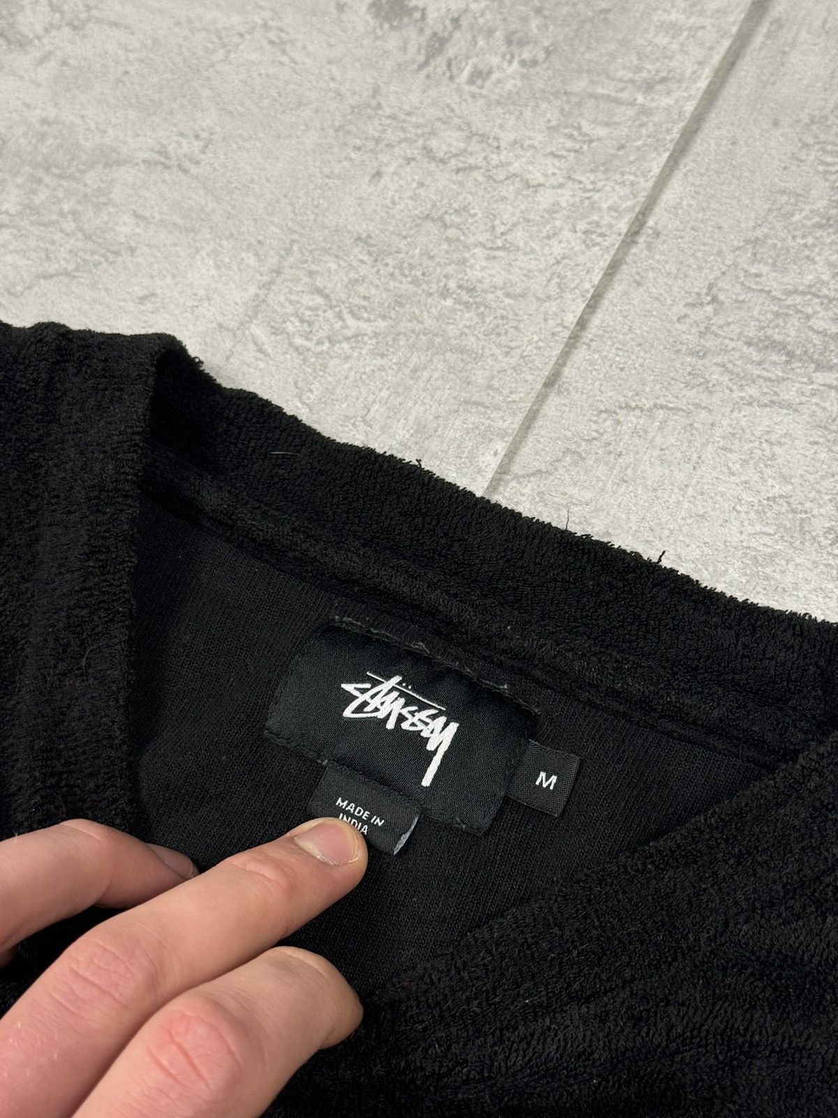 Stussy Stussy Velour T-Shirt Pocket Tee Size M Size US M / EU 48-50 / 2 - 8 Thumbnail