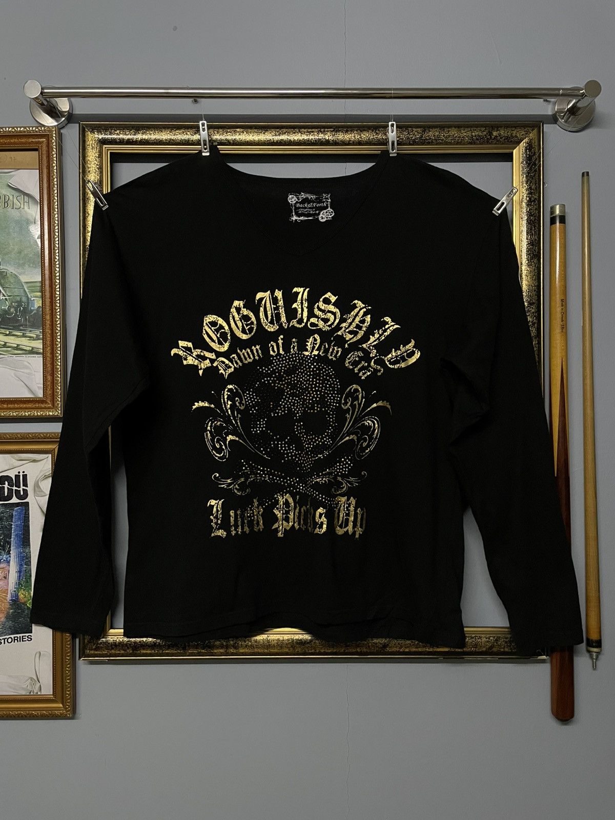 Designer × Japanese Brand × Vintage Vintage Japan Designer Back Forth Lucky Picks Up Skul Tshirt Size US M / EU 48-50 / 2 - 1 Thumbnail