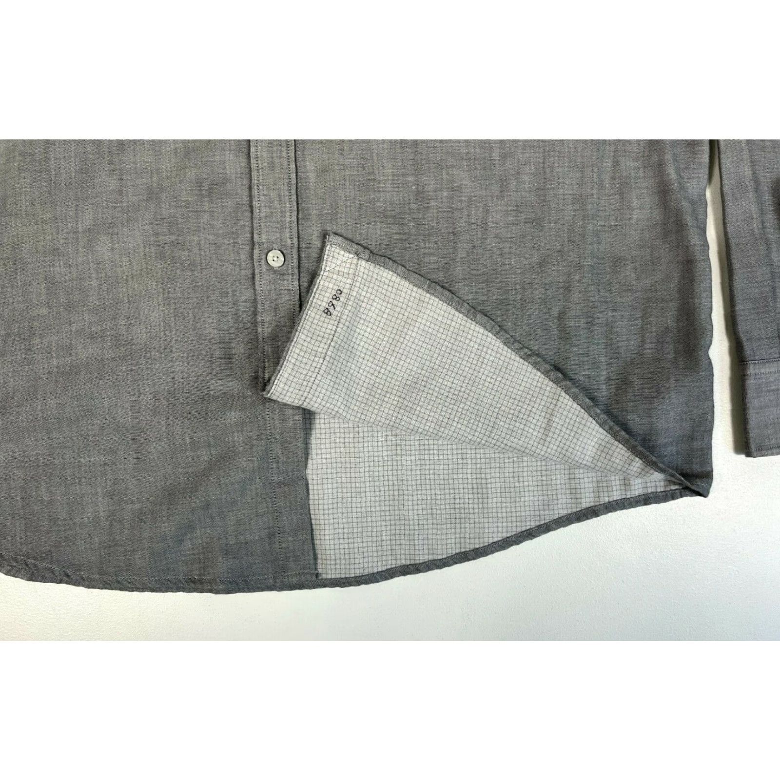 UNTUCKit UNTUCKit Valadige Button-Up Shirt Regular Fit 2XL Gray Cotton Men's Shirt Size US XXL / EU 58 / 5 - 7 Thumbnail