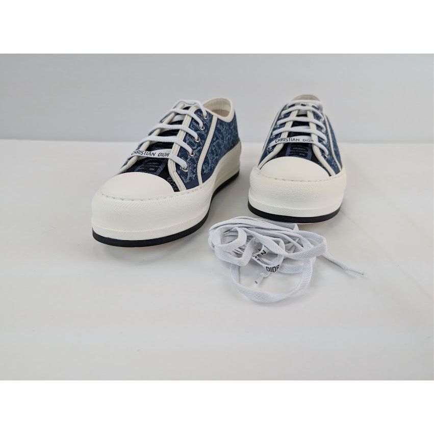 Dior o1rshd1 Walk'n'Dior Platform Sneaker Blue Stonewashed Effect Size US 11 / IT 41 - 7 Thumbnail