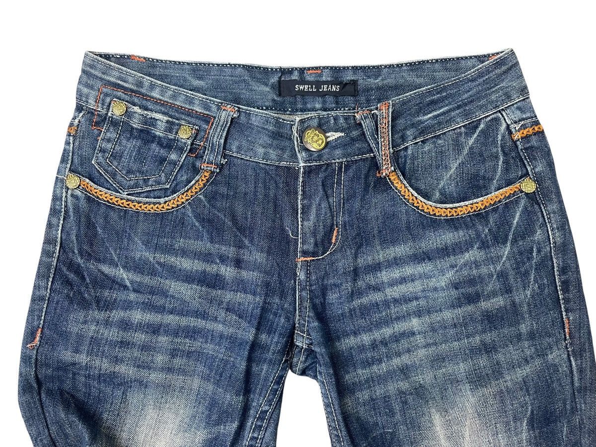 Japanese Brand Vintage Swell Jeans Style By L.B.D Flare Jeans Size 28" / US 6 / IT 42 - 6 Thumbnail