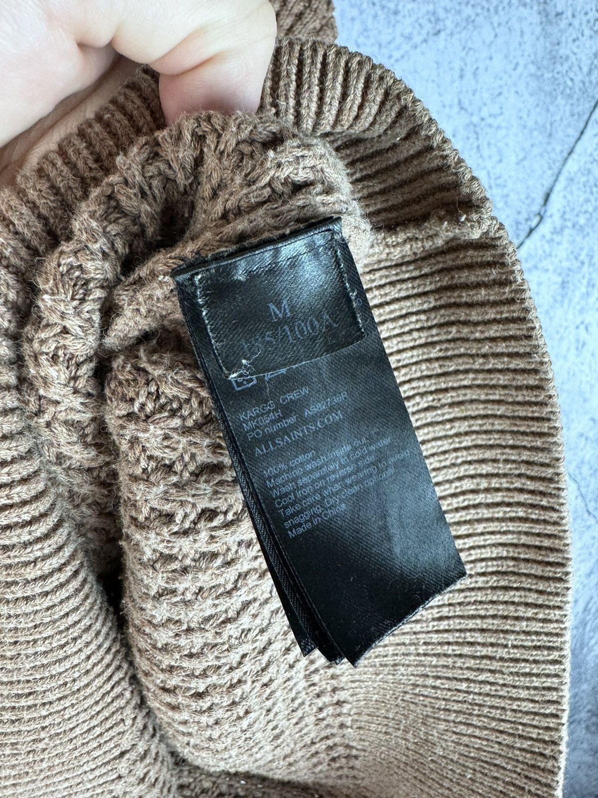 Allsaints Allsaints Waffle Knitwear Crew Neck Sweater Size US M / EU 48-50 / 2 - 4 Thumbnail