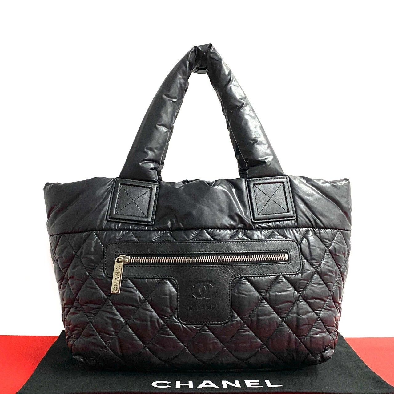 Chanel Chanel Coco Cocoon Nylon Handbag Others Tote Bag in Black, Women's