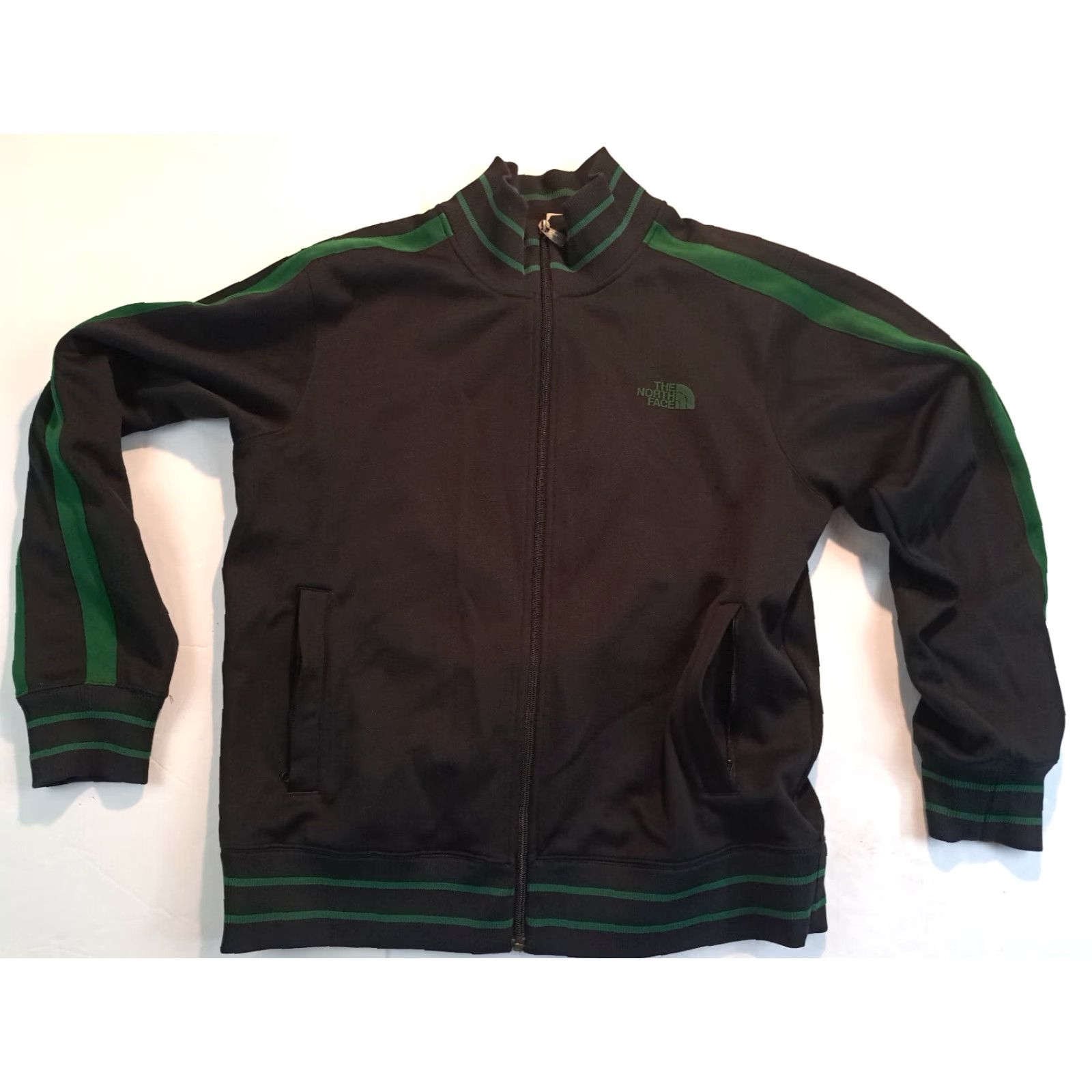 The North Face VINTAGE The North Face Full Zip Track Jacket Grey Striped Large Men Size US L / EU 52-54 / 3 - 2 Thumbnail