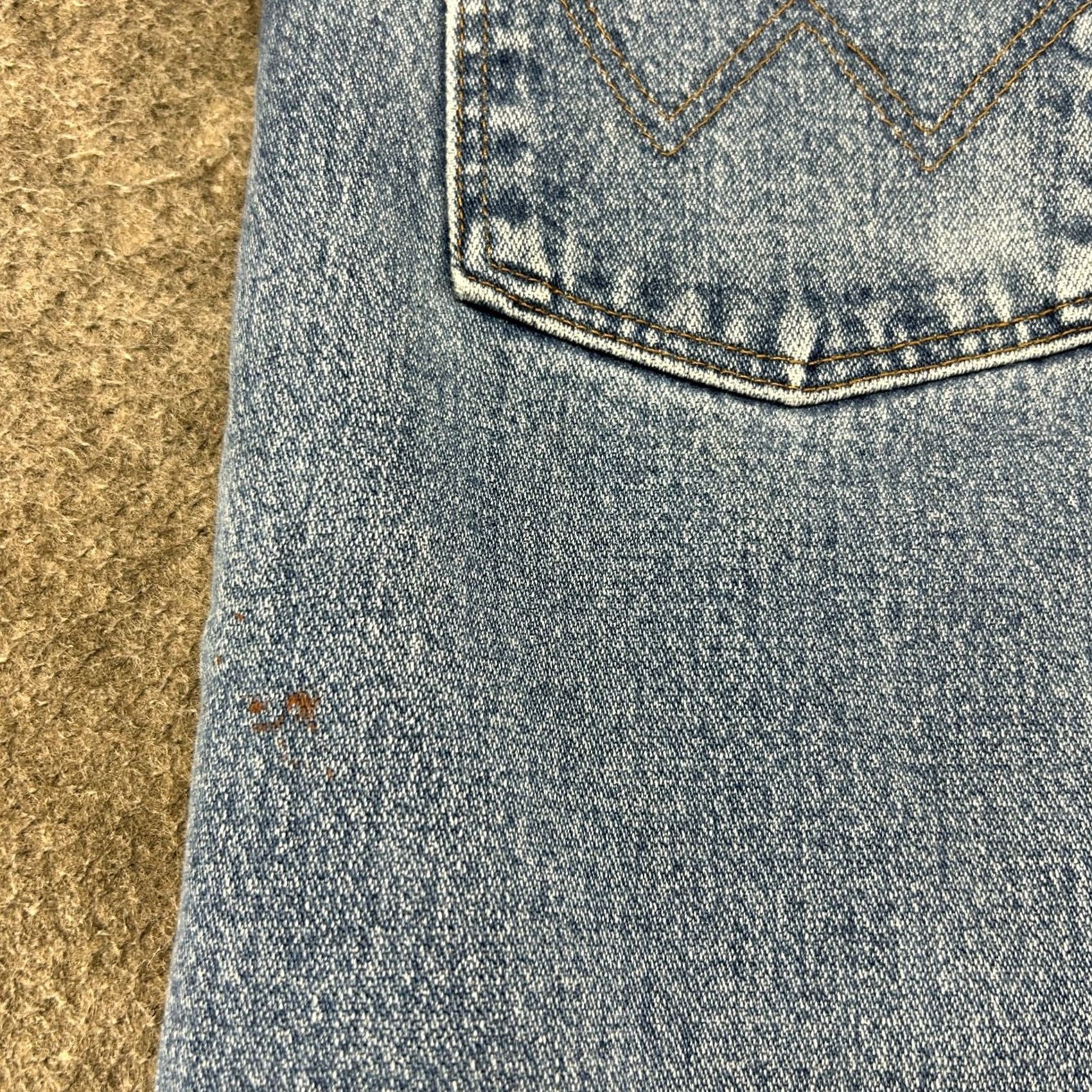 Wrangler Wrangler 13MWZ Jeans Mens 36x30 Blue Cowboy Cut Regular Fit Light Wash Western Vintage Size US 36 / EU 52 - 4 Thumbnail