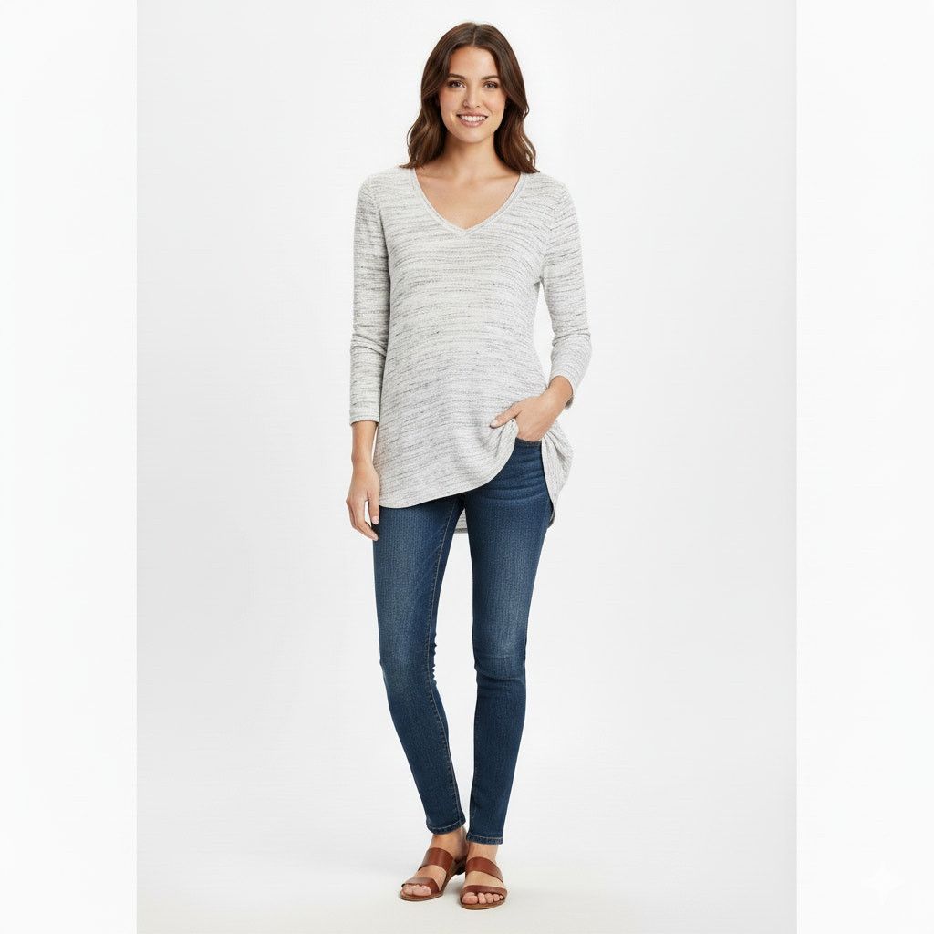 Other Gap Softspun Knit V-neck Tunic Size L / US 10 / IT 46 - 1 Thumbnail