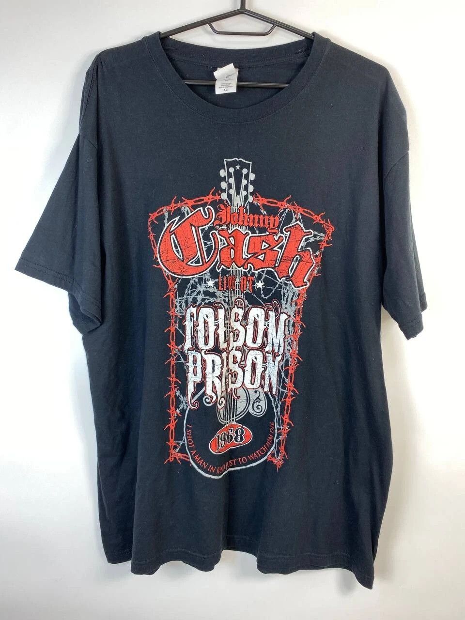 Gildan johnny cash folsom prison t shirt Size XL Size US XL / EU 56 / 4 - 1 Thumbnail