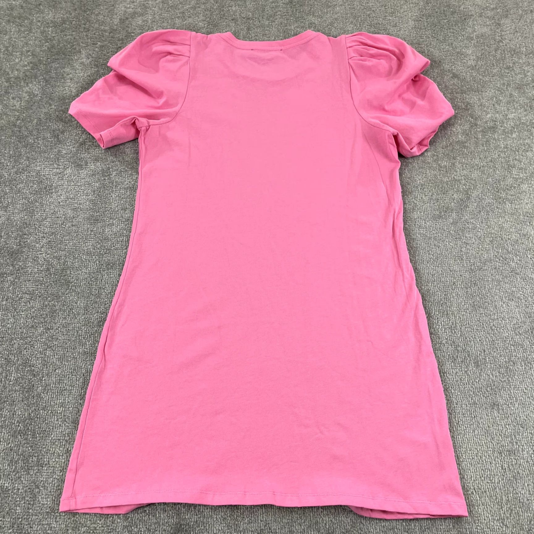 Vintage TUCKERNUCK Stella Puff Shift Dress Womens Medium Bubblegum Pink Short Sleeve Casual Size M / US 6-8 / IT 42-44 - 7 Thumbnail