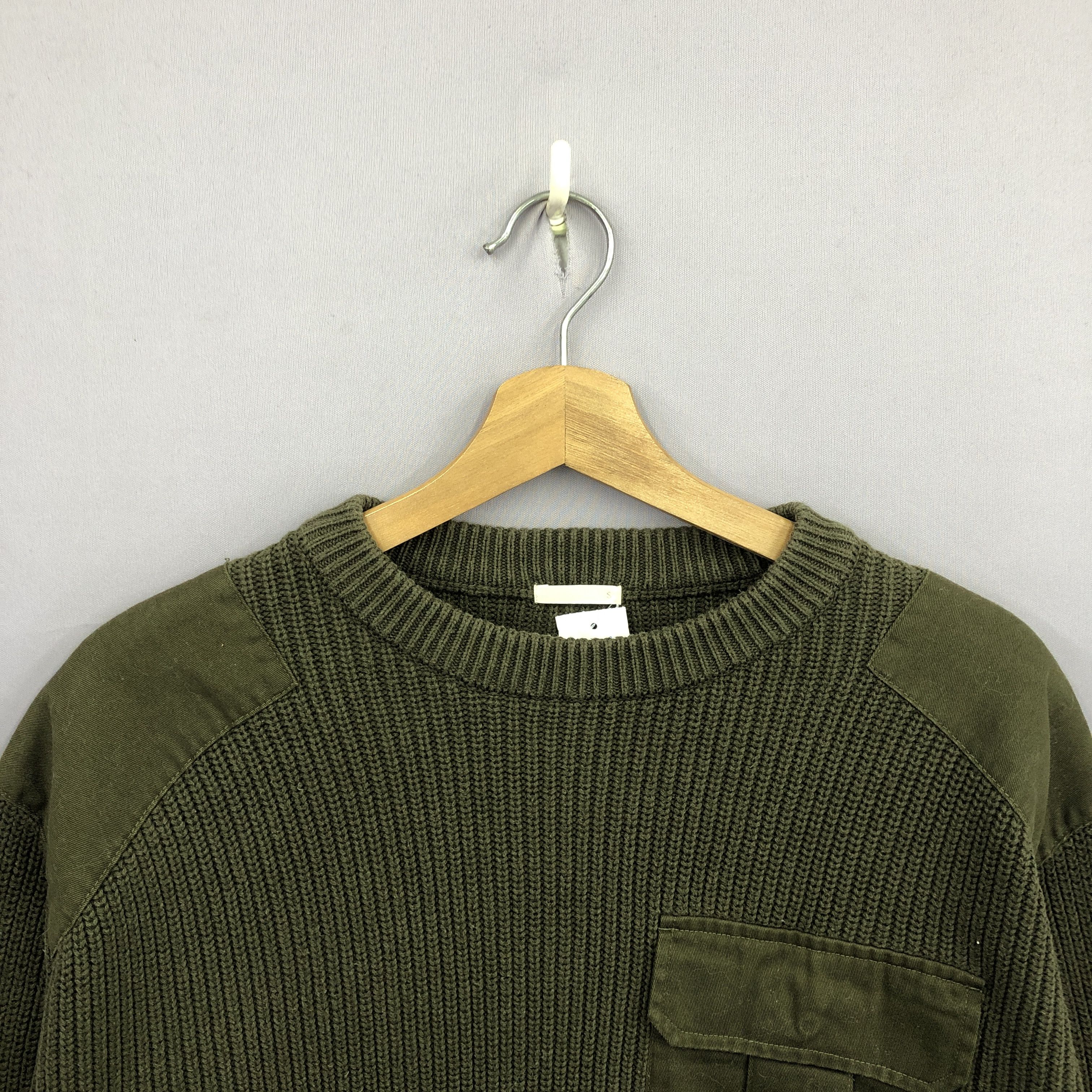 Homespun Knitwear × Japanese Brand × Vintage Vintage Japanese Military Knitwear Sweater Sweatshirt Jumper Size US L / EU 52-54 / 3 - 3 Thumbnail