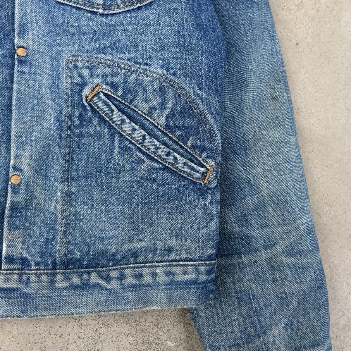 Wrangler 🔥Rare 60s Wrangler Zip Denim Jacket Talon Conmatic USA Size US XS / EU 42 / 0 - 8 Thumbnail