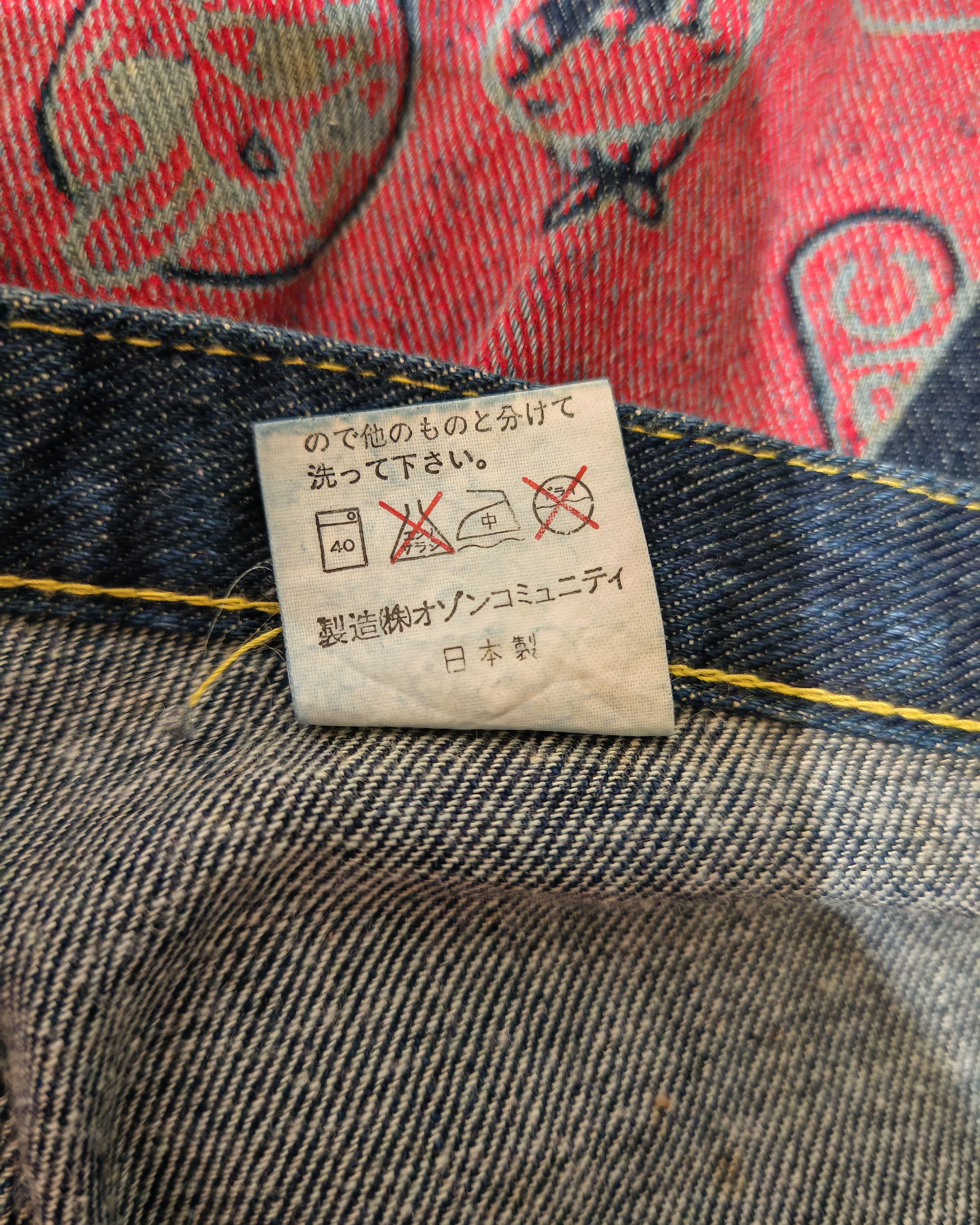 Designer × Hysteric Glamour × Vintage Vintage Hysteric Glamour Denim Wrap Around Skirt Printed Size 26" / US 2 / IT 38 - 8 Thumbnail