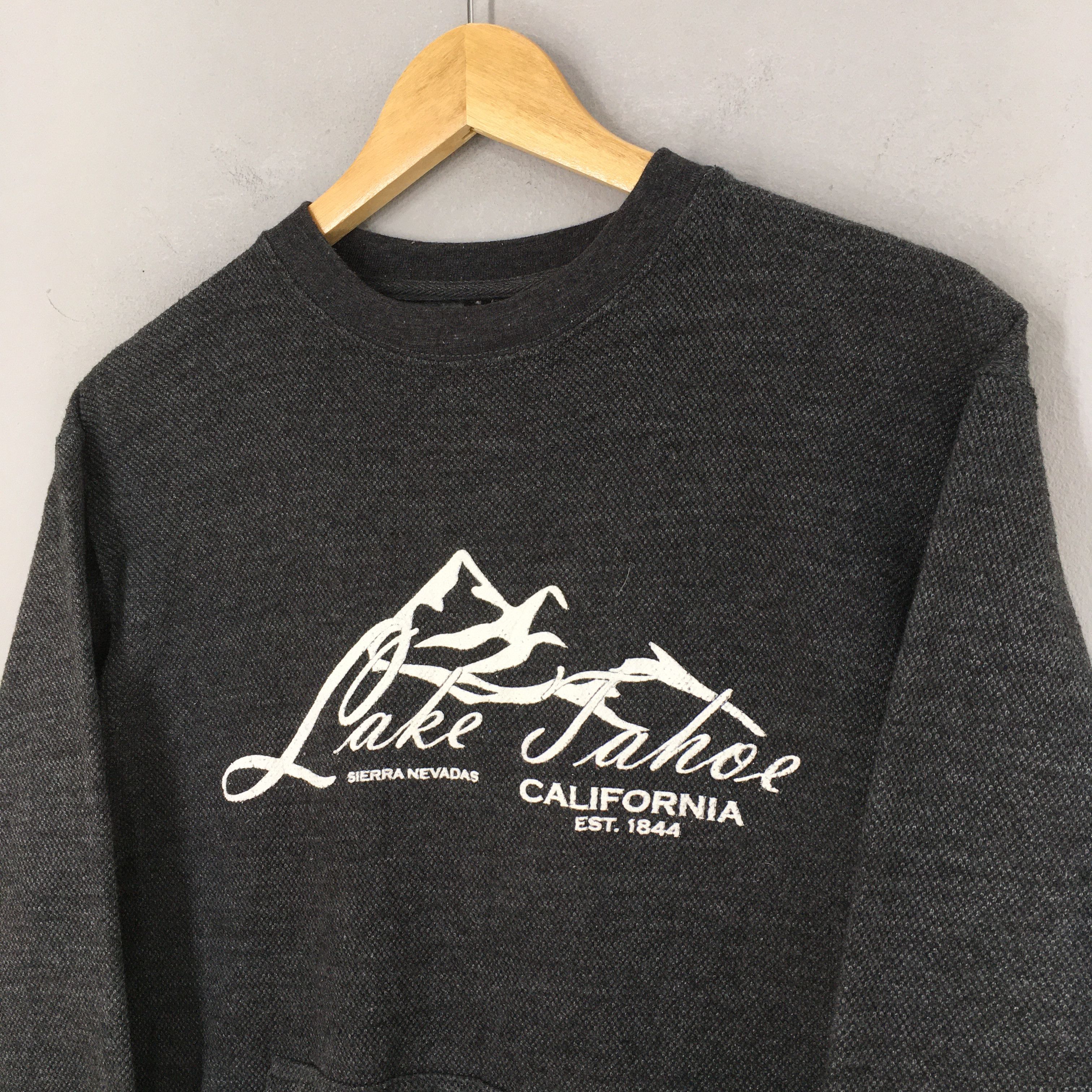 American Apparel × Vintage Vintage Lake Tahoe California Gray Sweatshirt Small Size US S / EU 44-46 / 1 - 3 Thumbnail