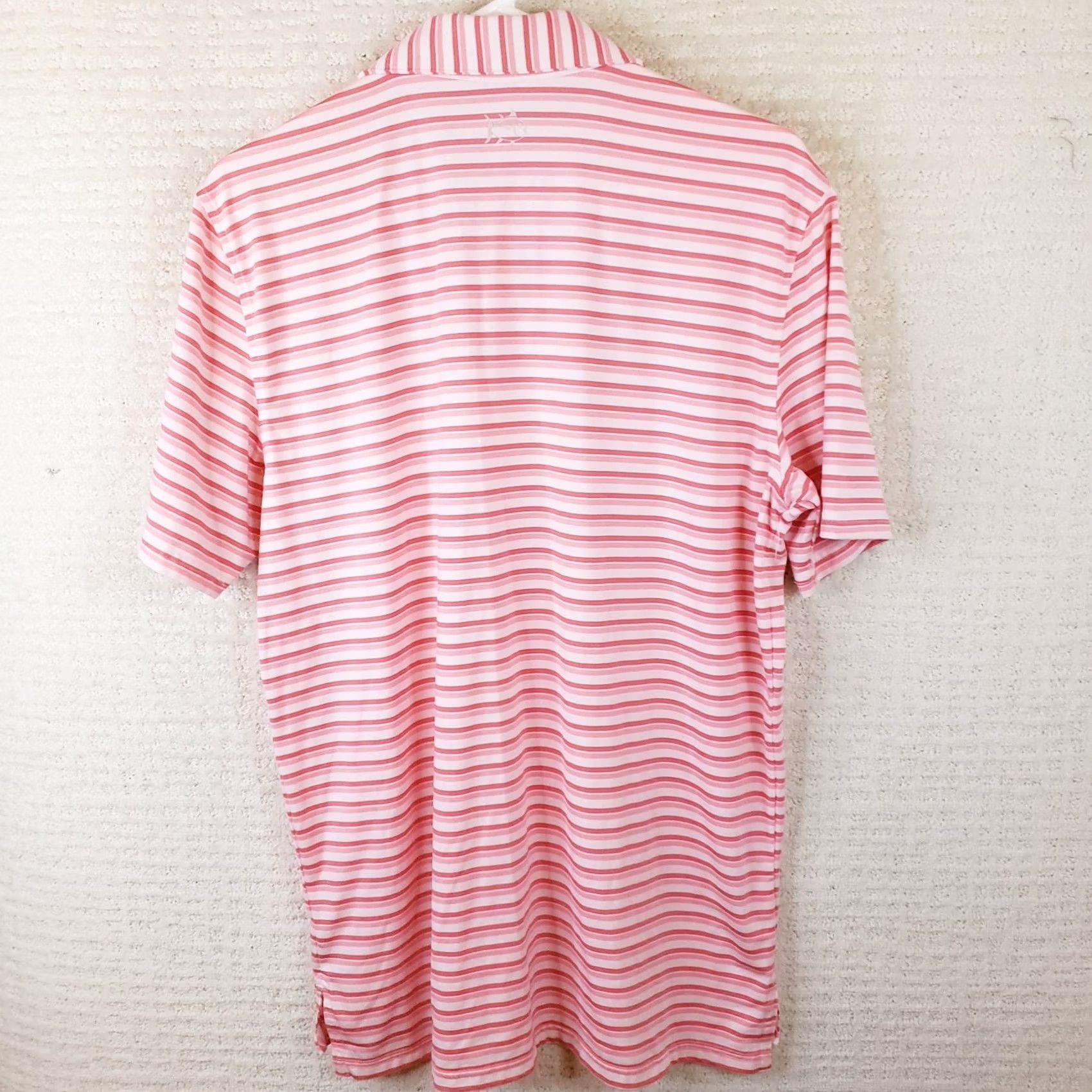 Southern Tide Southern Tide Striped Performance Polo Shirt Men M Polyester Spandex Coral White Polo Shirt Golf Beach Walking VINTAGE? Size US M / EU 48-50 / 2 - 5 Thumbnail