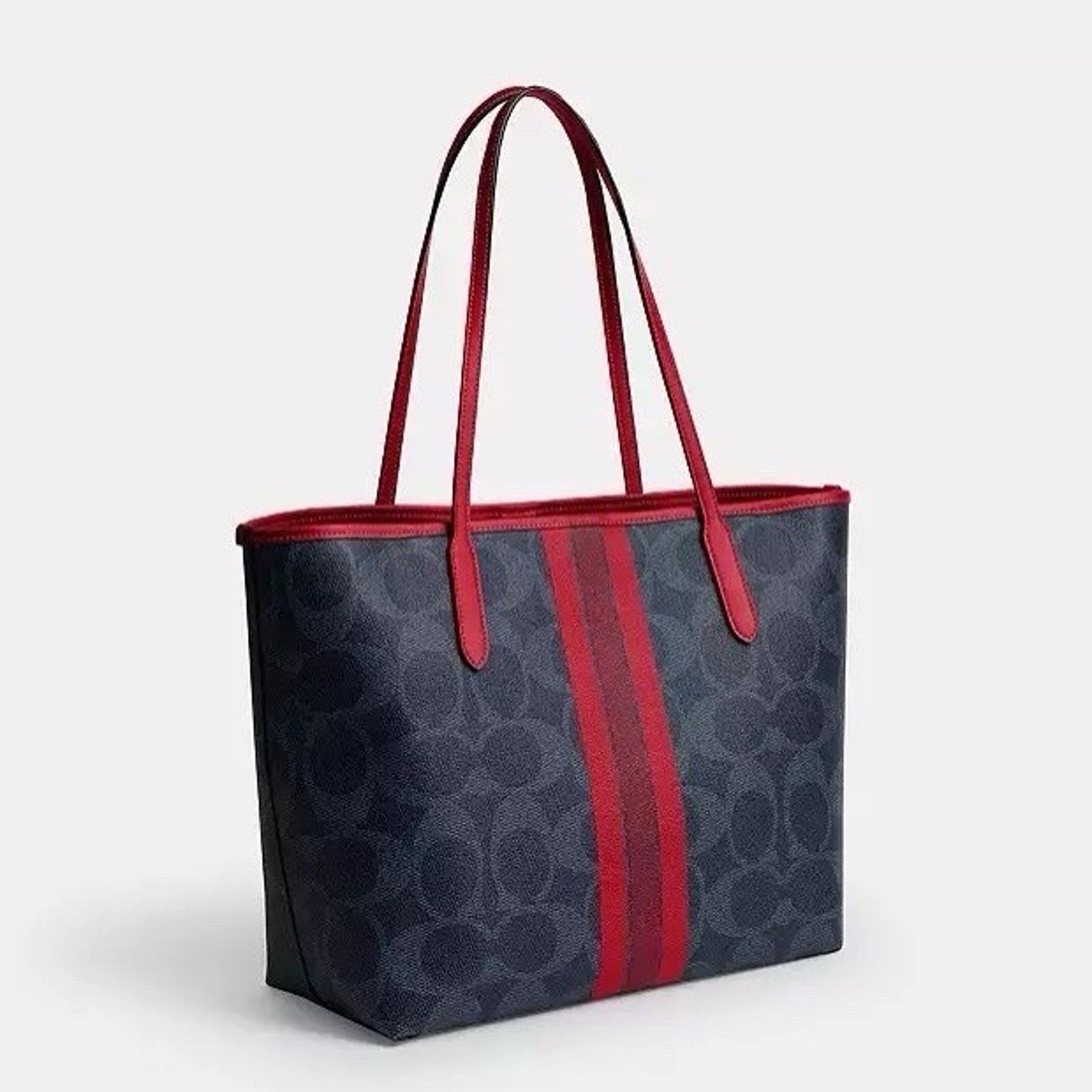 Coach NWT COACH City Tote Bag Signature Canvas CBI79 Bold Red Size ONE SIZE - 7 Thumbnail