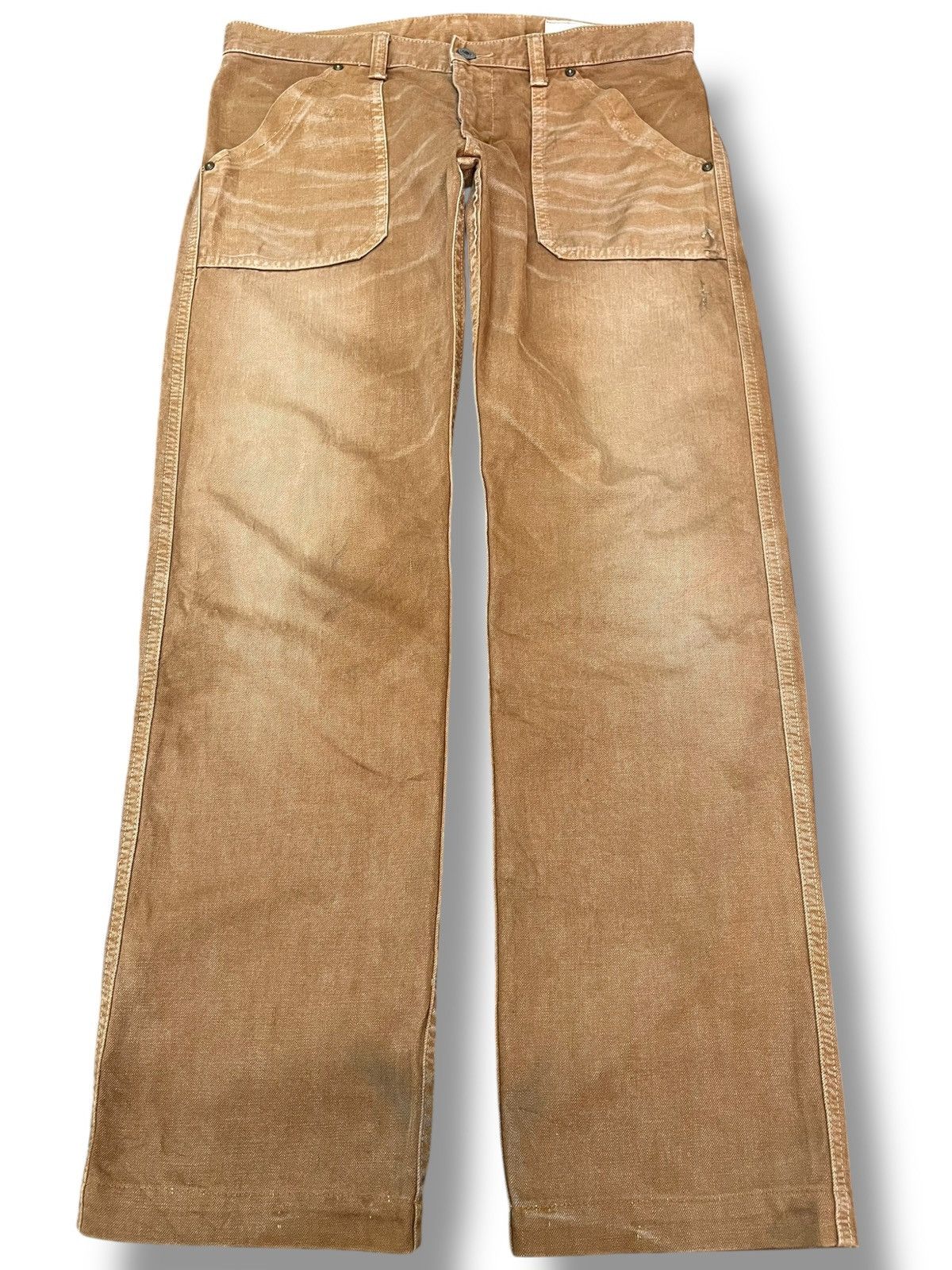 Beauty Beast × Japanese Brand Vintage Medio Quadro Bush Pants Denim Size US 31 - 1 Thumbnail