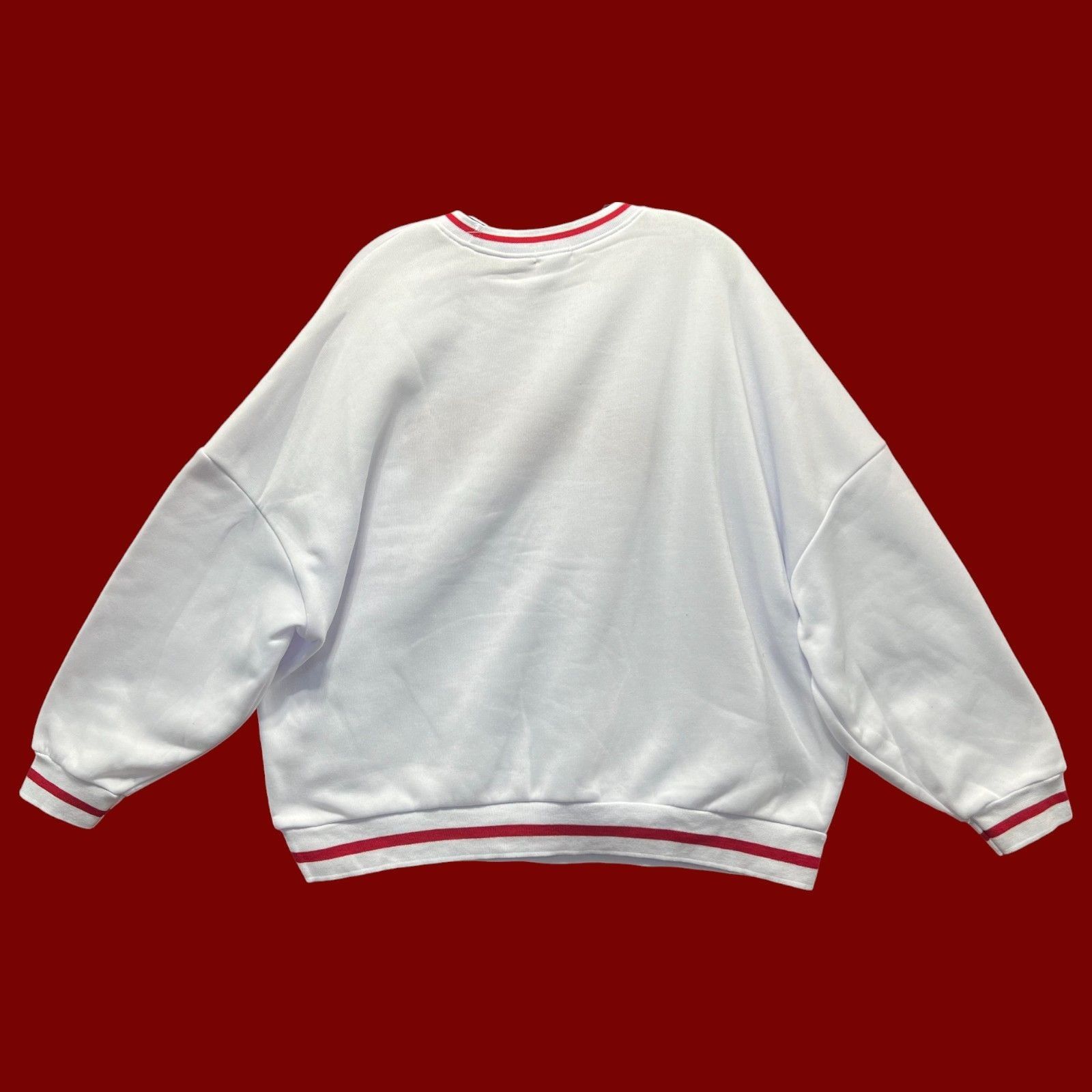 rue21 Rue 21 - Men's Long Sleeve Sweatshirt - White - Extra Large Size US XL / EU 56 / 4 - 2 Thumbnail