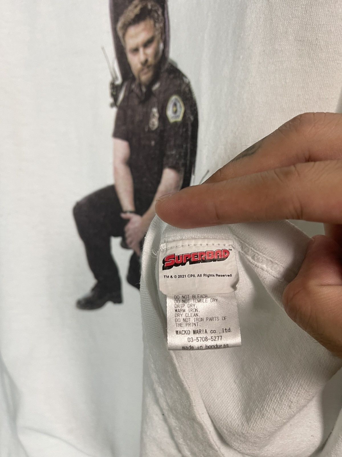 Wacko Maria Wacko Maria x SUPERBAD cops tee Size US XL / EU 56 / 4 - 8 Thumbnail