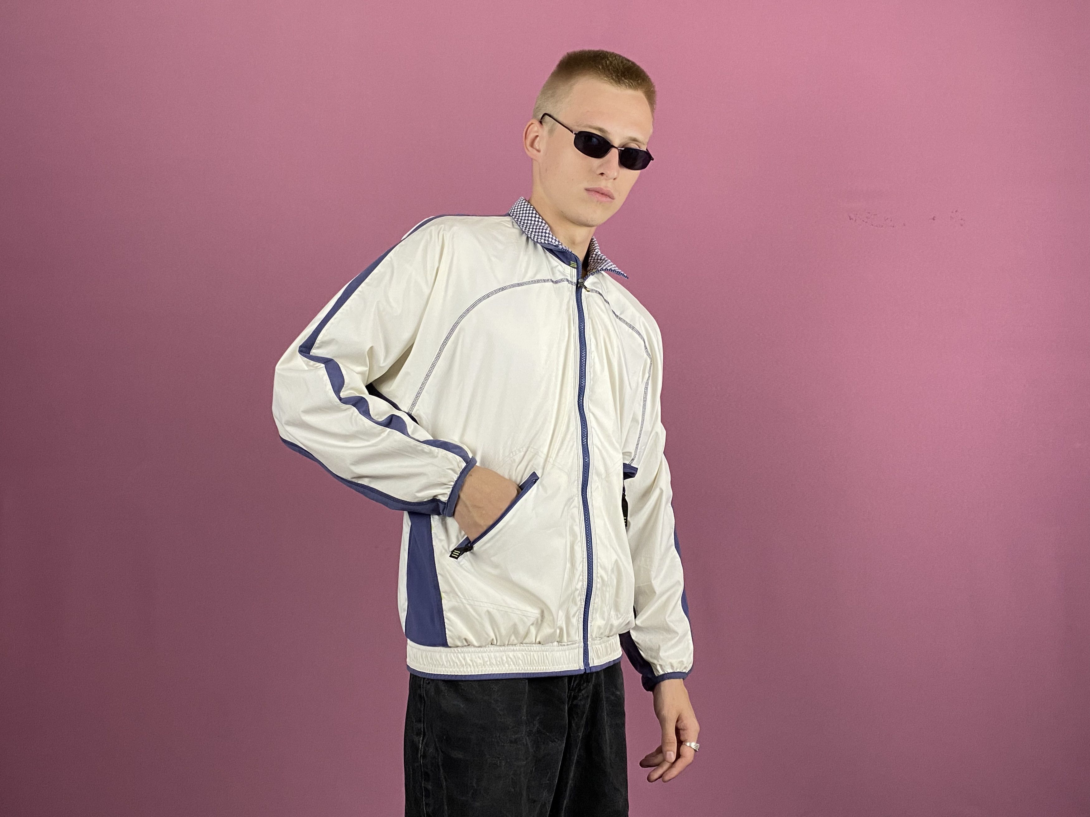 Adidas × Equipment × Vintage 90s Adidas Equipment Vintage Men's Windbreaker Jacket Size US S / EU 44-46 / 1 - 4 Thumbnail