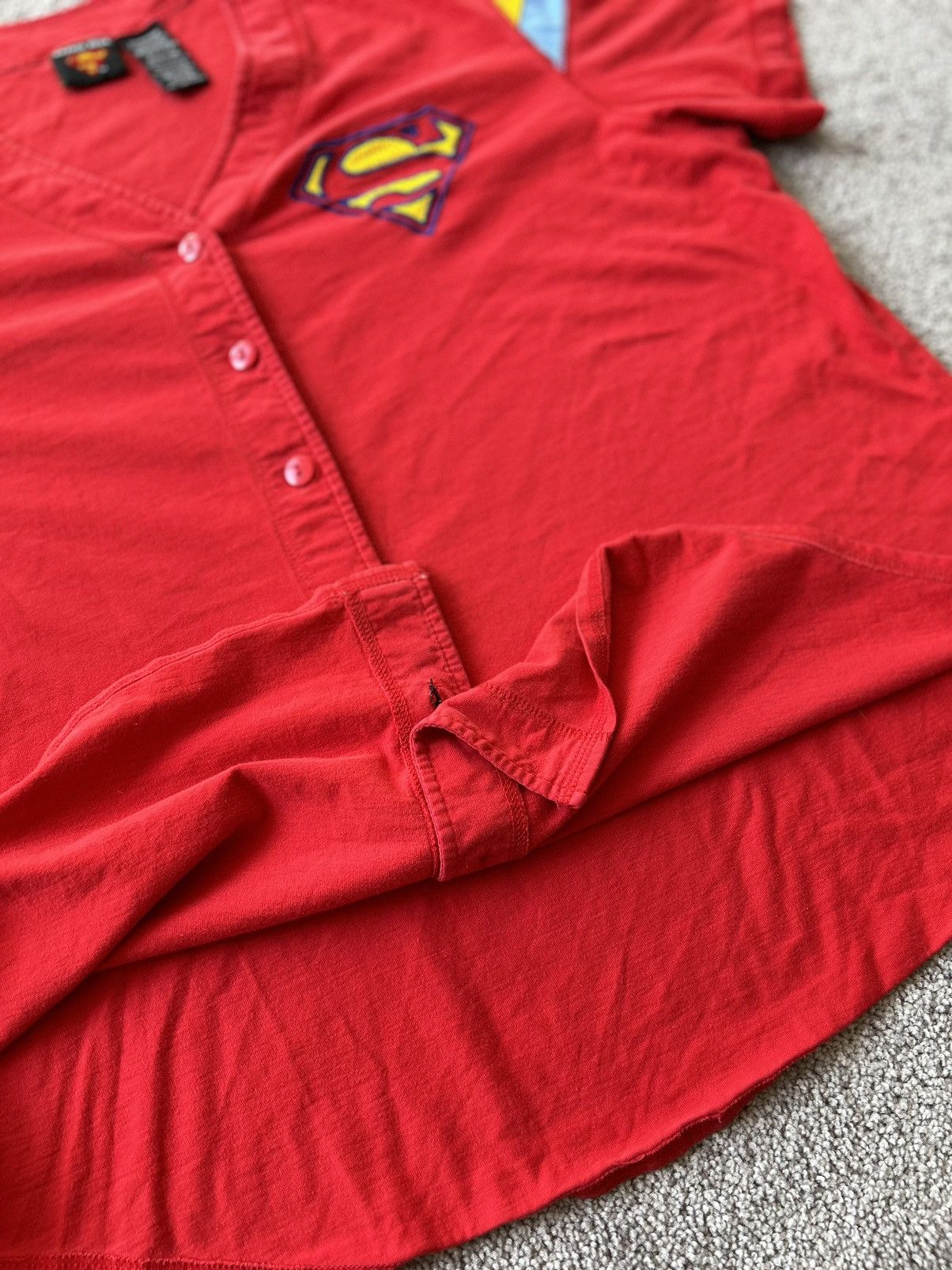 Vintage × Warner Bros 2003 Superman Jersey Size US L / EU 52-54 / 3 - 6 Thumbnail