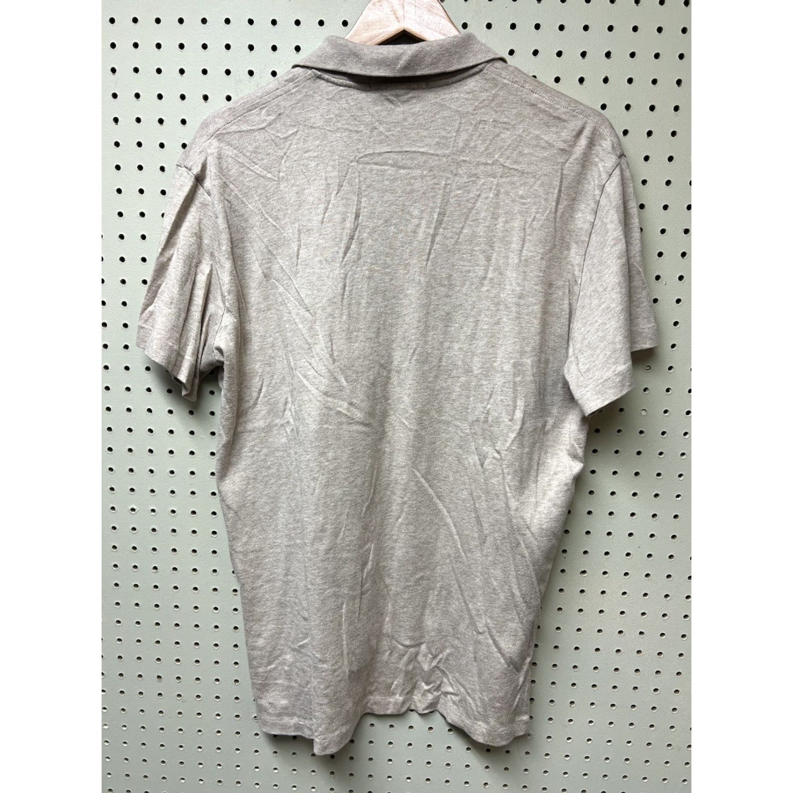 Vintage VINTAGE Polo Shirt Tan Brown Striped Single Stitch 80s 90s Ralph Lauren Polo Button-Up Shirt M Mens Brown Short Sleeve Knit Cotton Logo Accents Size US M / EU 48-50 / 2 - 2 Thumbnail