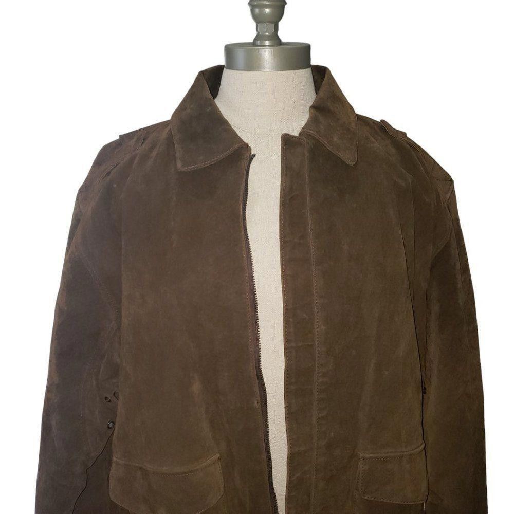 Designer CT1402a BURK'S BAY Ladies SUEDE JACKET XL Size XL / US 12-14 / IT 48-50 - 2 Thumbnail