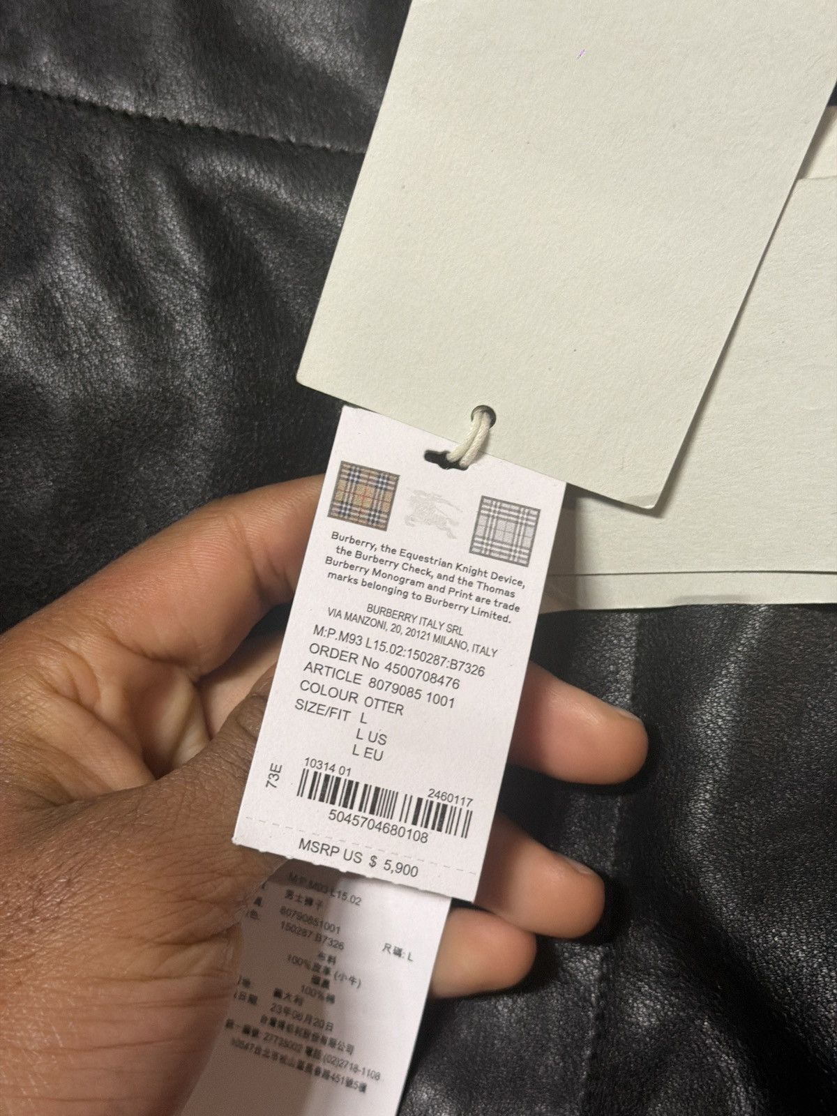 Burberry $5,900 pleated Leather baggy adjustable pant Size US 36 / EU 52 - 13 Thumbnail