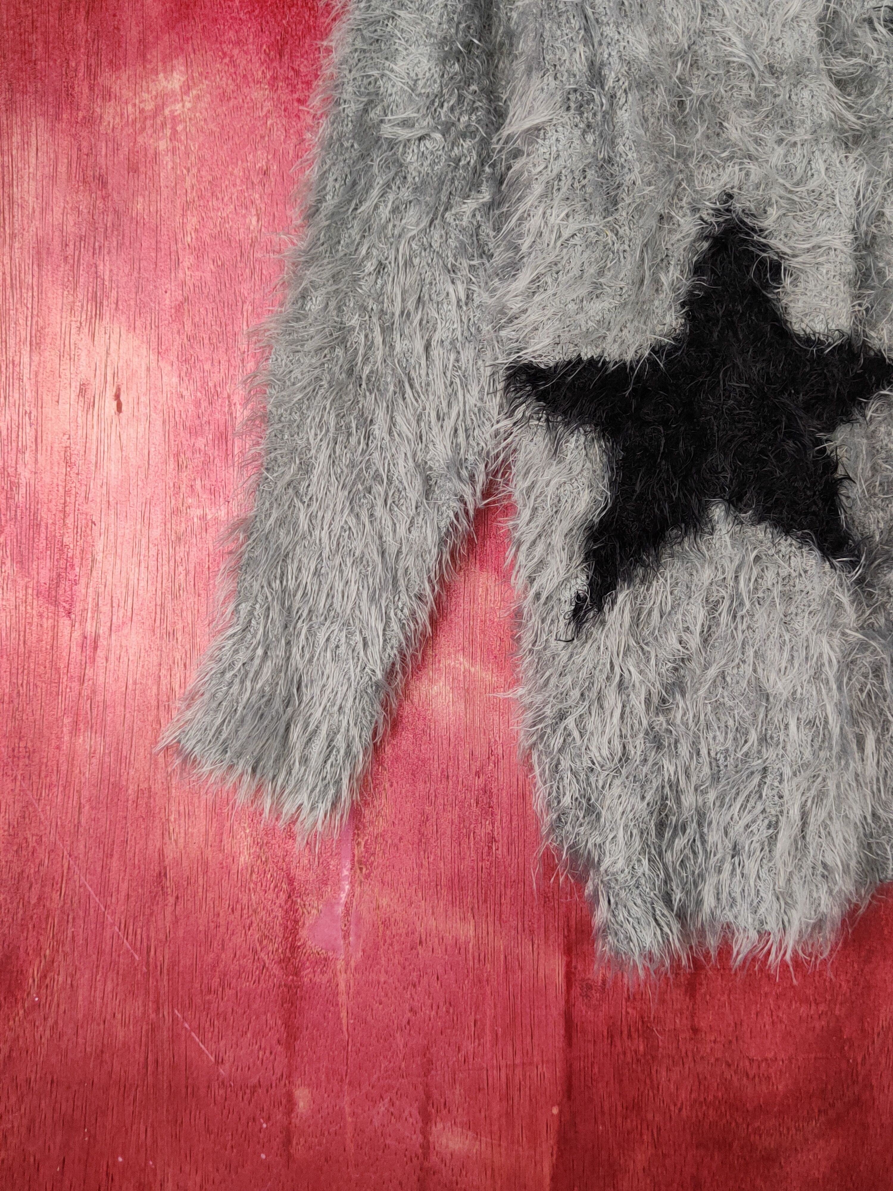 Japanese Brand CRVX star Dark Gray Shag Shaggy Fur Mohair Knitwear #S1935 Size S / US 4 / IT 40 - 4 Thumbnail