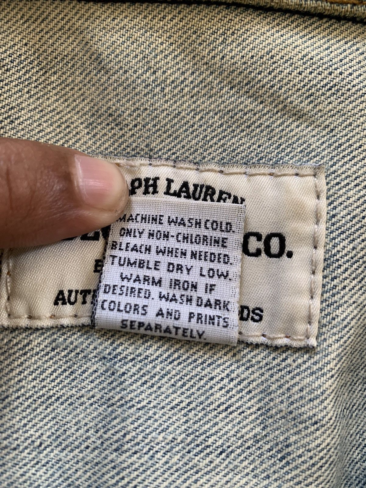 Polo Ralph Lauren Ralph Lauren Polo Jeans Co Distress Denim Jacket Size M / US 6-8 / IT 42-44 - 20 Thumbnail
