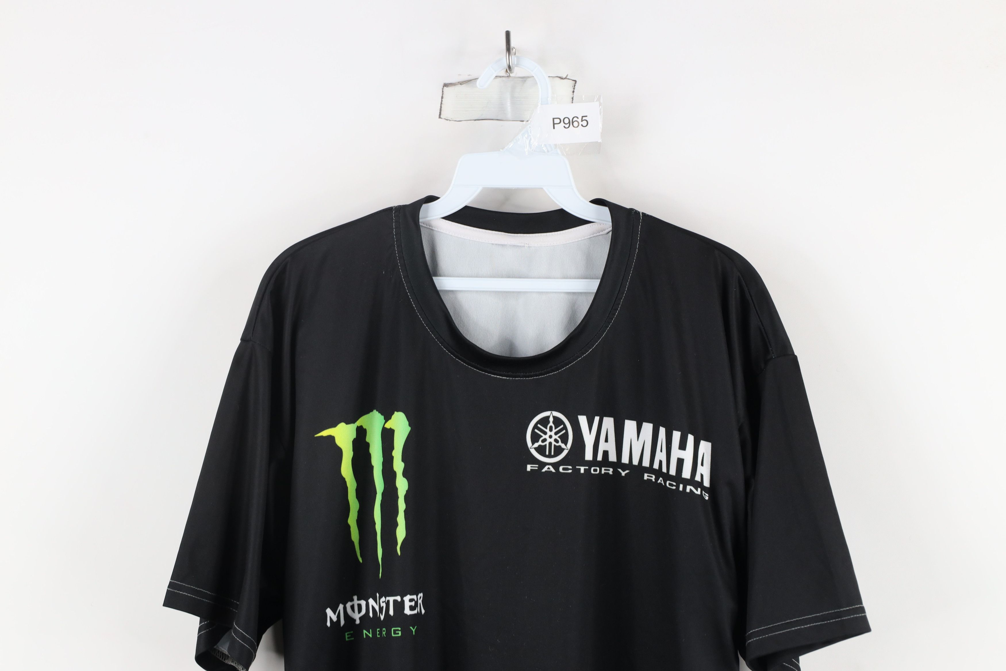 Vintage Monster Energy Drink x Yamaha Factory Racing T-Shirt Black Size US L / EU 52-54 / 3 - 2 Thumbnail