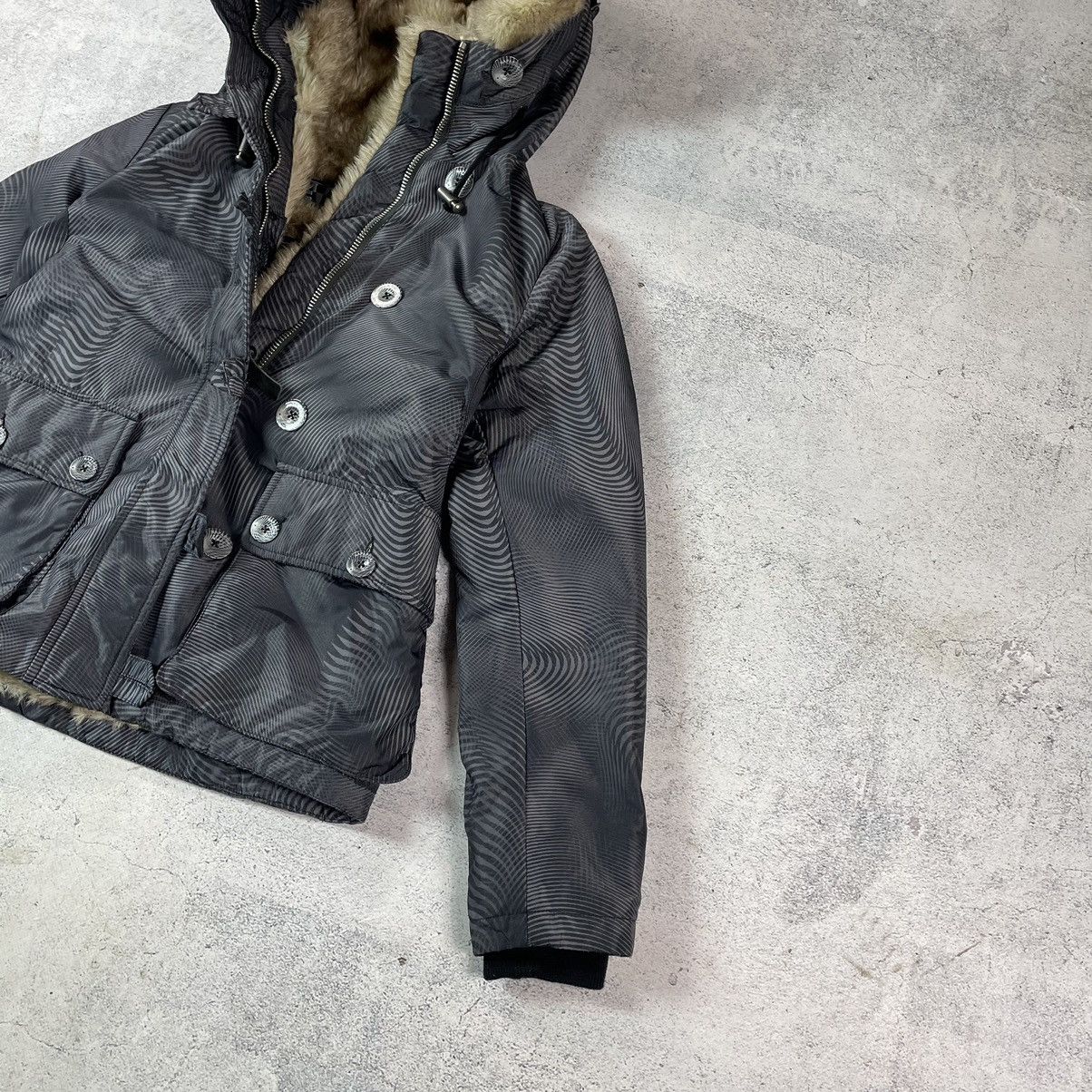 Avant Garde Opium Y2K Faux Fur Jacket Rick Owens Carti Style