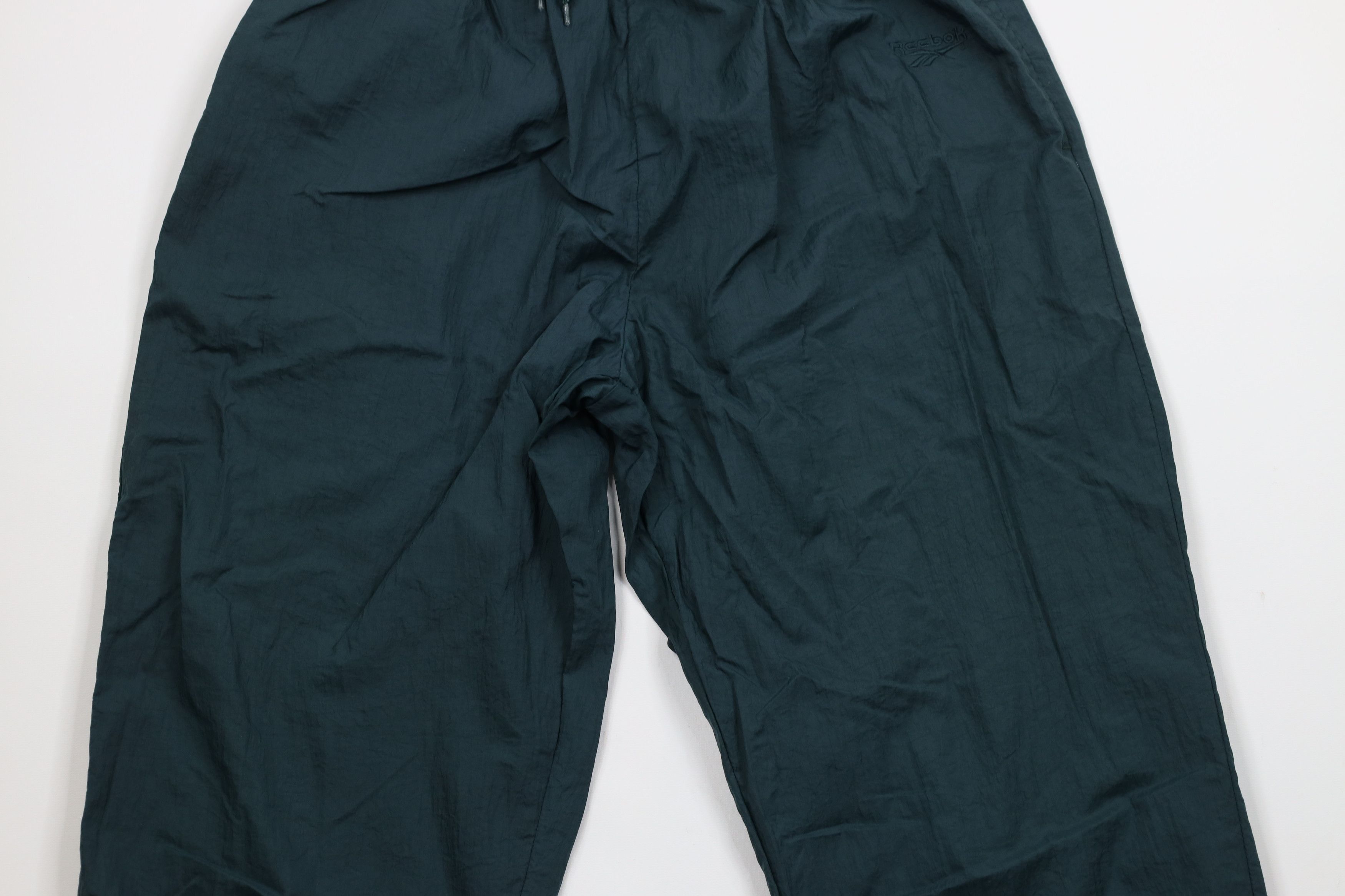 Reebok × Vintage Vintage 90s Reebok Lined Windbreaker Joggers Pants Green Size US 36 / EU 52 - 3 Thumbnail