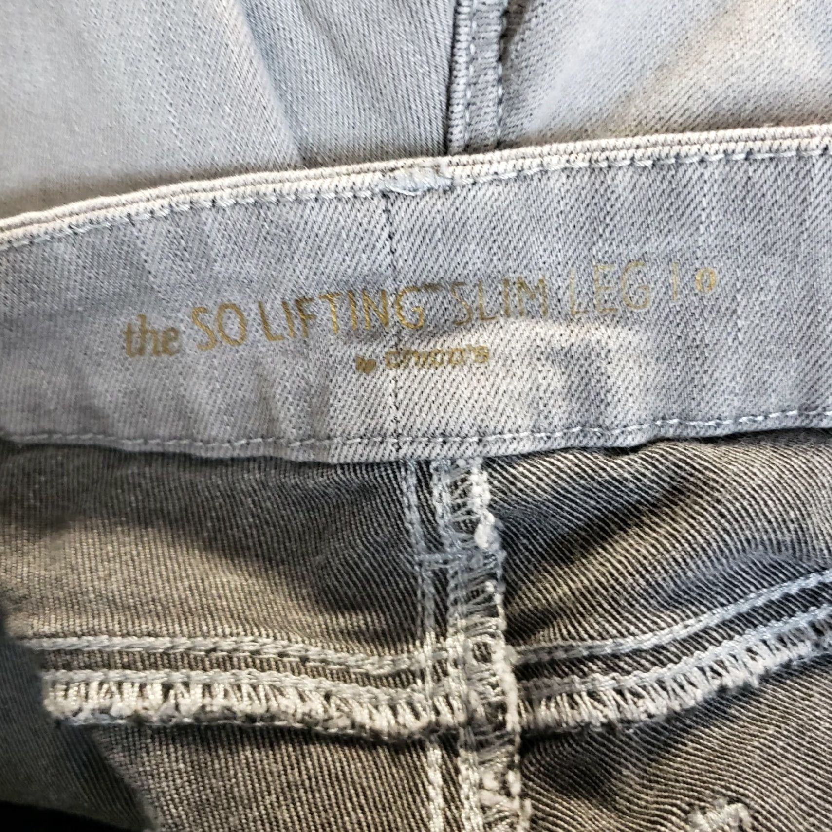 Vintage Chico's Womens So Lifting Slim Leg Jeans Sz 4P Gray Mid Rise Cotton Blend Jeans Size 27" / US 4 / IT 40 - 7 Thumbnail