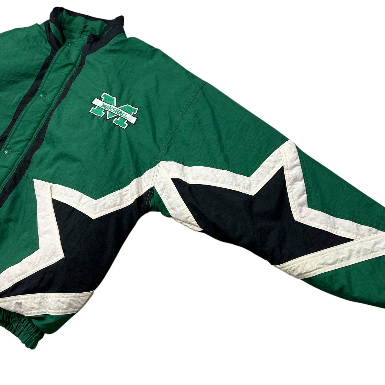 NCAA VTG 90s NCAA MARSHALL THUNDERING HERD STARTER PUFFER JACKET Size US L / EU 52-54 / 3 - 9 Thumbnail