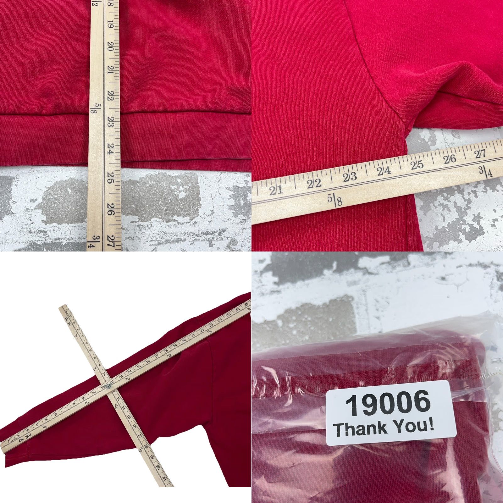 Chaps VINTAGE Chaps Sweatshirt Men XL Red USA Flag Spell Out Shirt Pullover Crew Neck Buttoned Heavyweight Classic USA Mens XL Red Size US XL / EU 56 / 4 - 8 Thumbnail