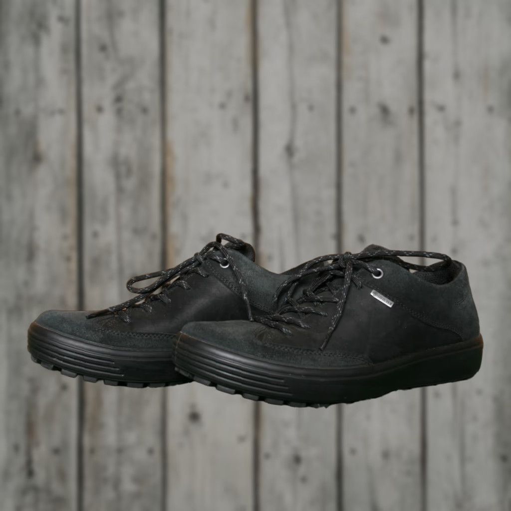 Ecco ECCO Soft 7 Tred Black Leather Gore-Tex Sneakers EUR 39 US 5-5.5 Men’s Shoes Sneaker Casual Leather Upper Size US 5.5 / EU 38 - 1 Thumbnail