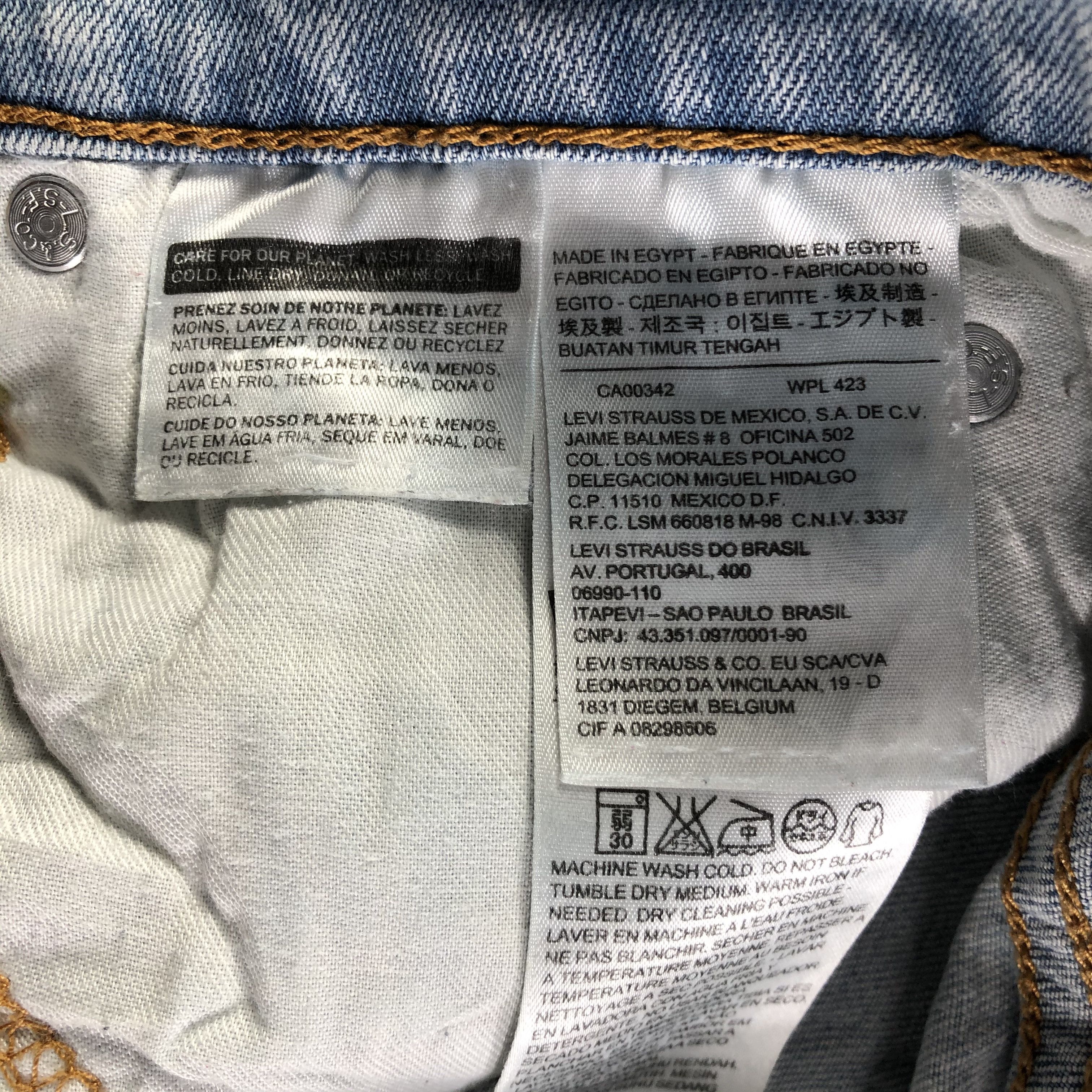 Levi's Vintage Light Wash Levis 513 Jeans-J3223 Size US 32 / EU 48 - 9 Thumbnail