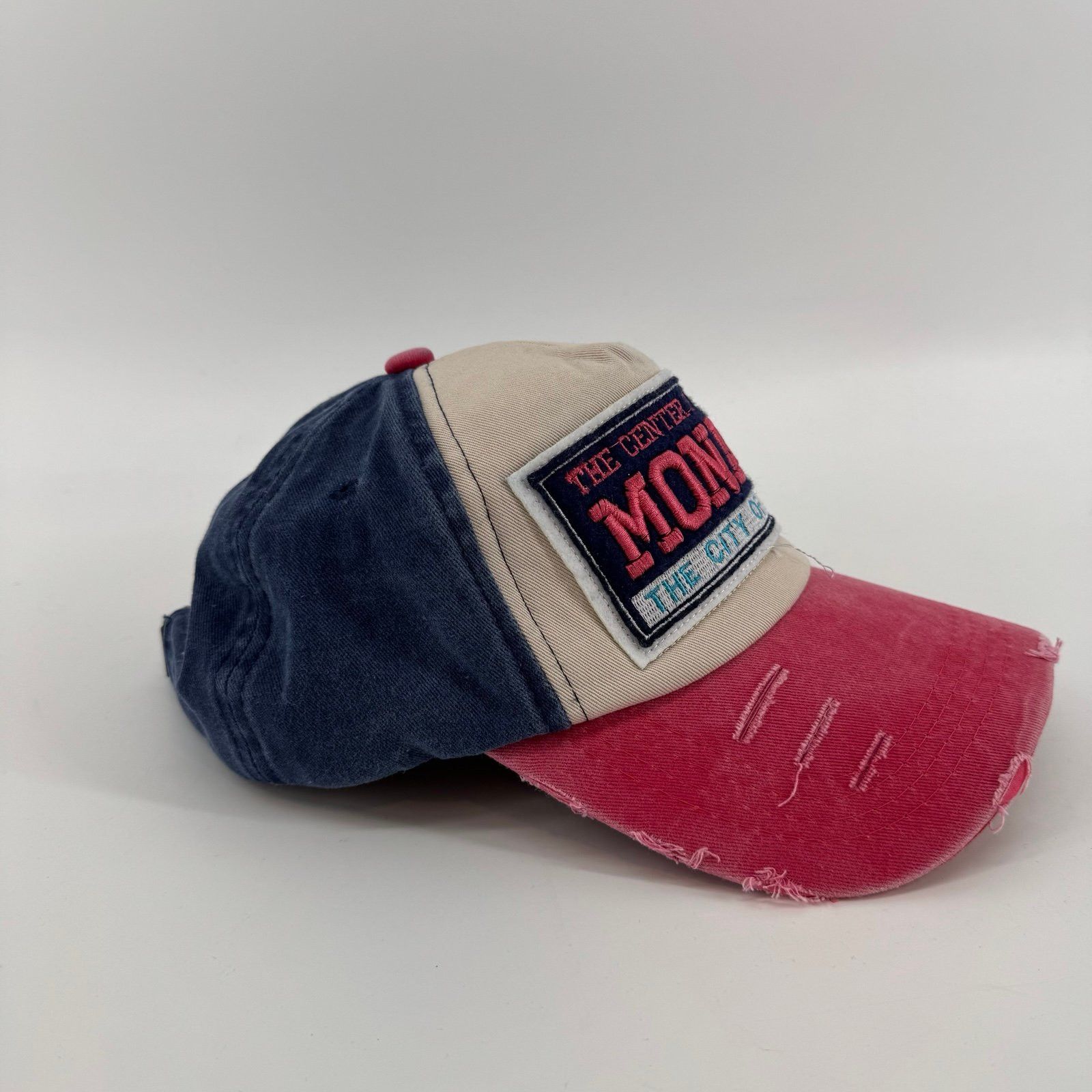 Other Monaco Hat 100% Cotton Strap Blue/Red Size ONE SIZE - 2 Thumbnail