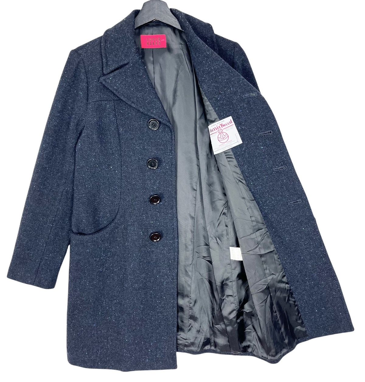 Harris Tweed Harris Tweed X Super Hakka Women Wool Coat Size M / US 6-8 / IT 42-44 - 6 Thumbnail