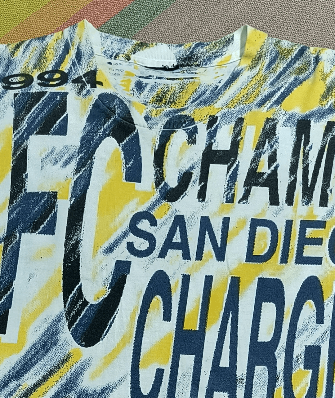 NFL Vintage AOP SD Chargers AFC Champions 1994 tee Size US L / EU 52-54 / 3 - 4 Thumbnail