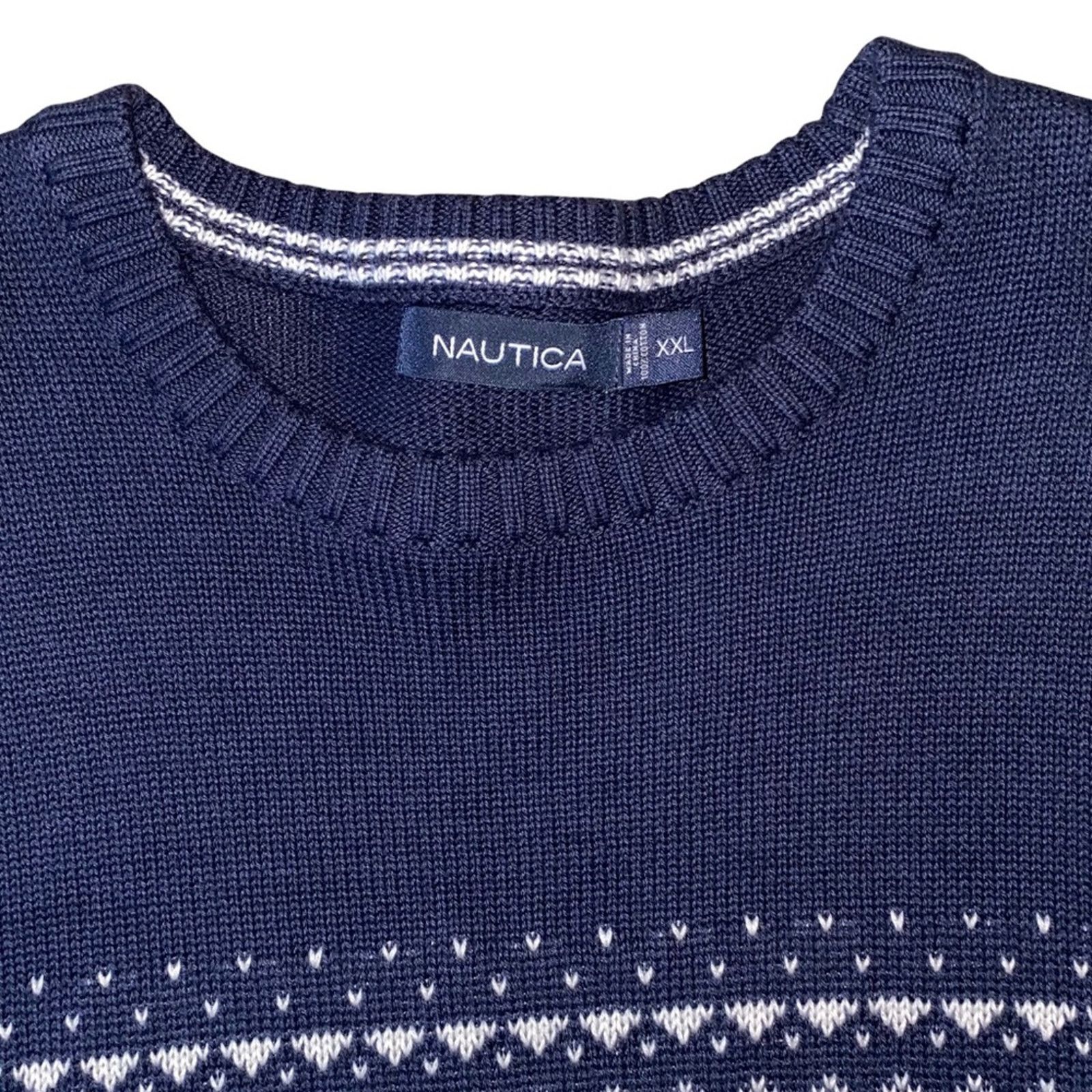 Nautica Nautica Pullover Crewneck Chunky Grandpa Dad Sweater sz XXL Size US XXL / EU 58 / 5 - 3 Thumbnail