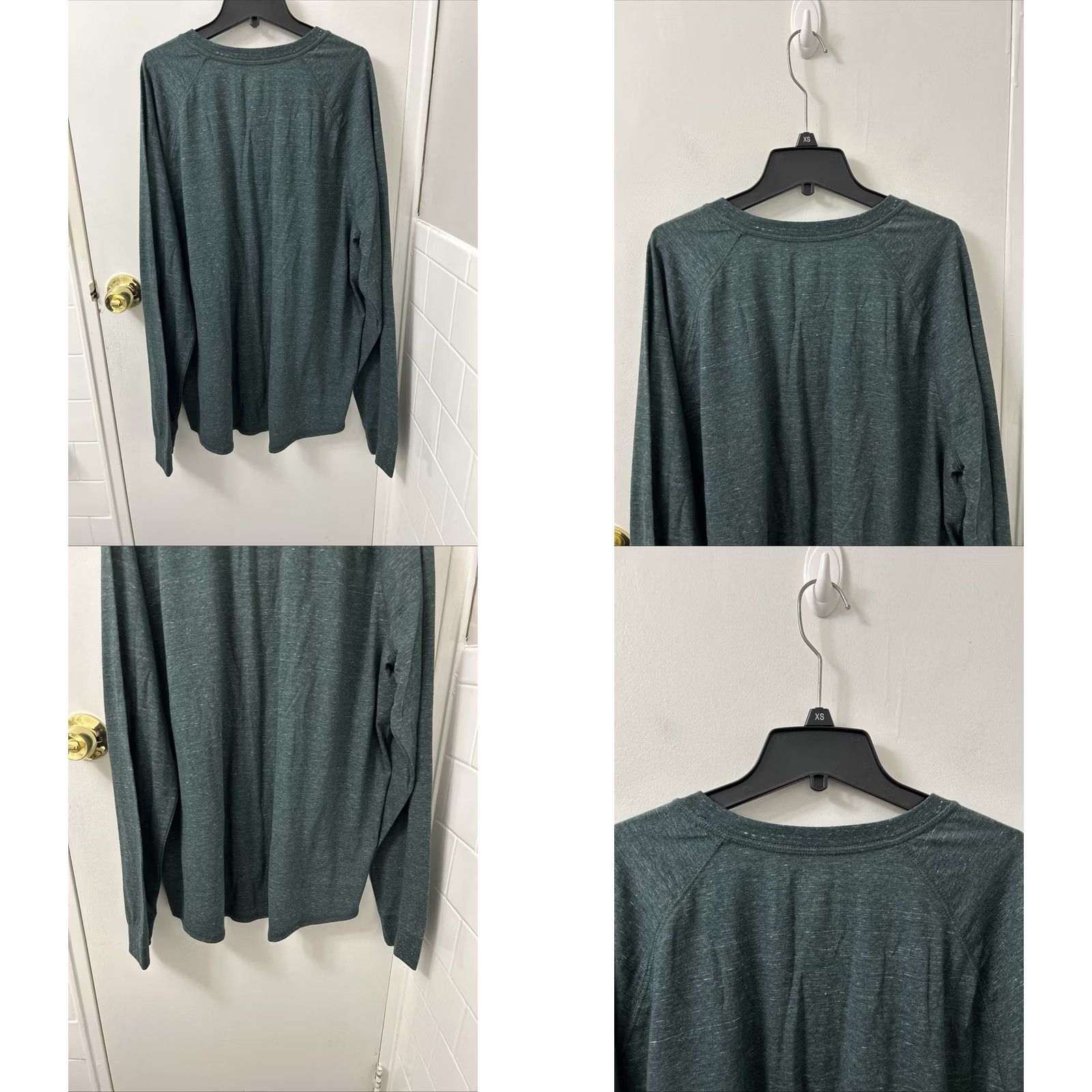 Vintage Goodfellow & Co Henley Shirt Mens XXL Mountain Spruce Green Long Sleeve NWT Size US XXL / EU 58 / 5 - 8 Thumbnail